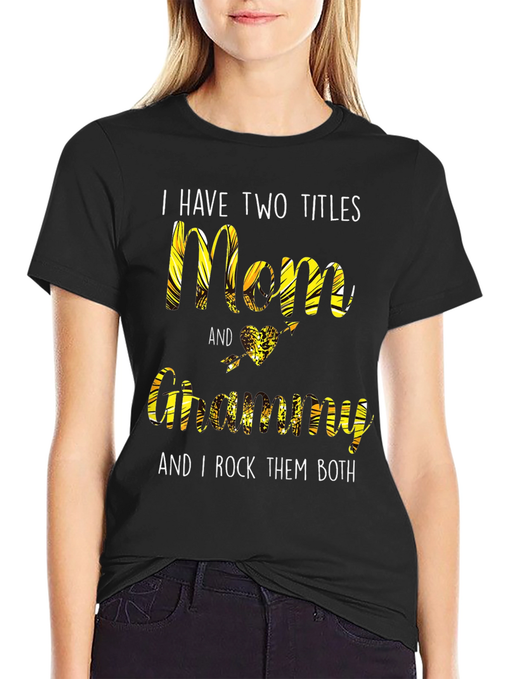Mom and Grammy T-Shirt - I Rock Them Both!