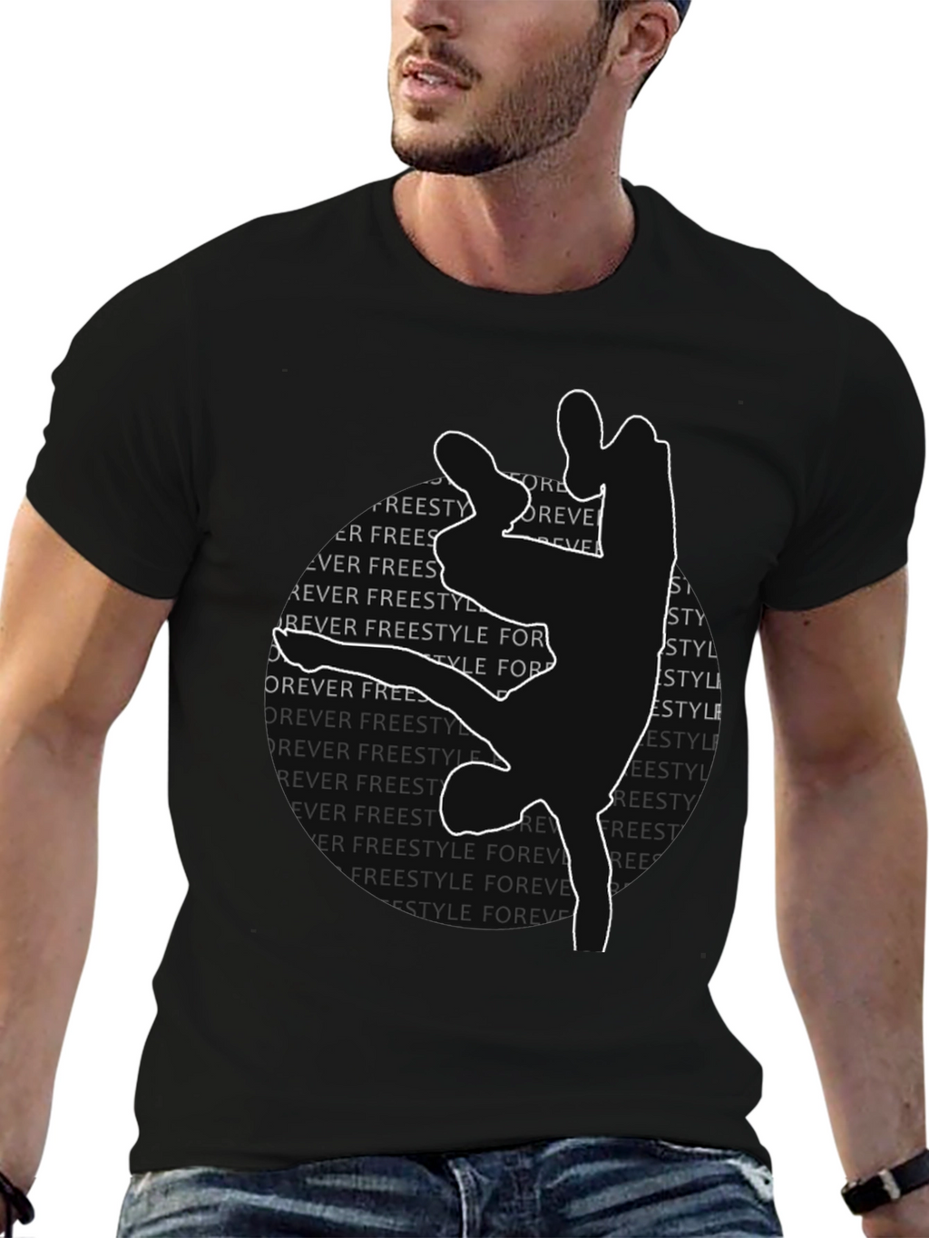 Freestyle Dance Silhouette Graphic Tee