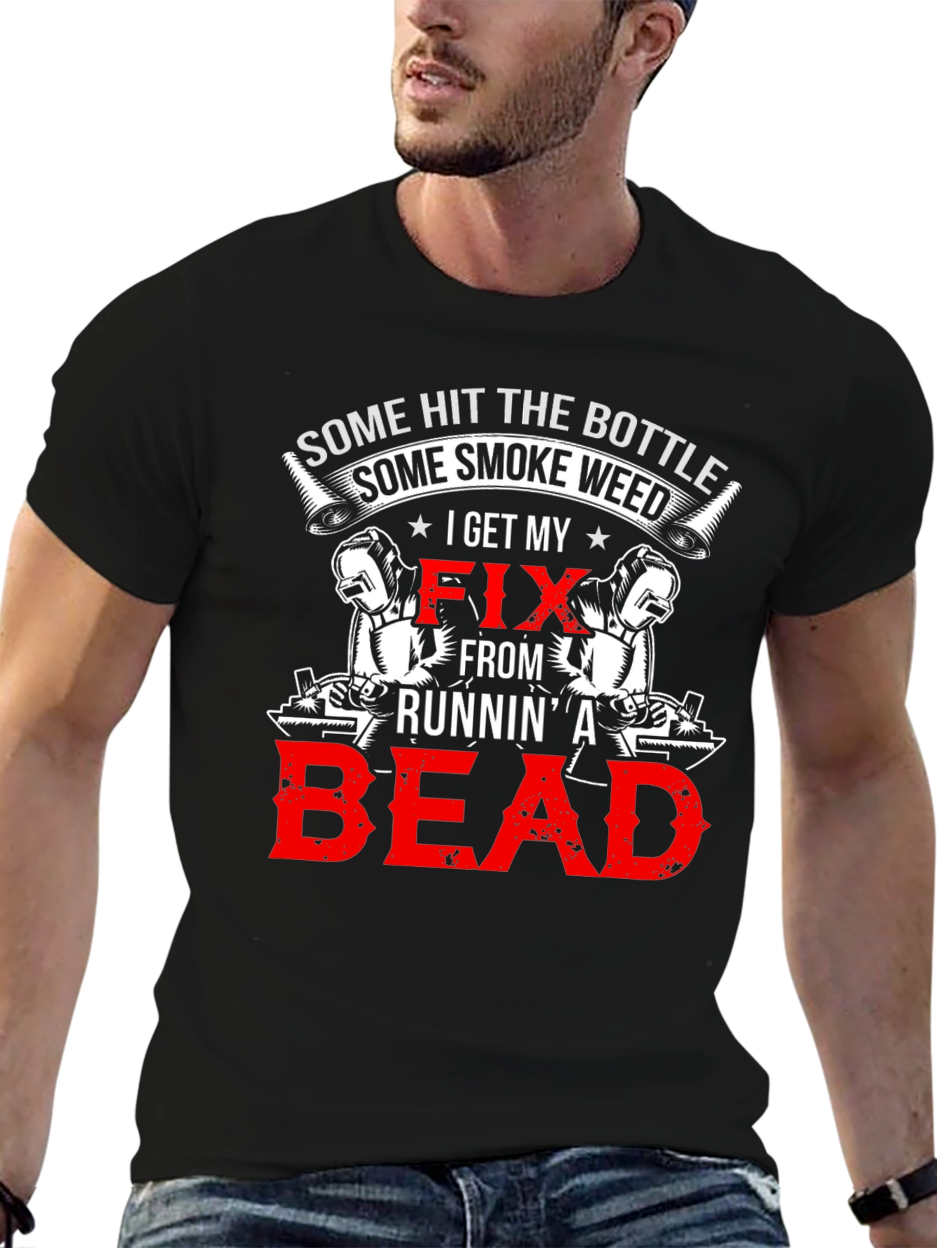 Welders Runnin A Bead Graphic T-Shirt