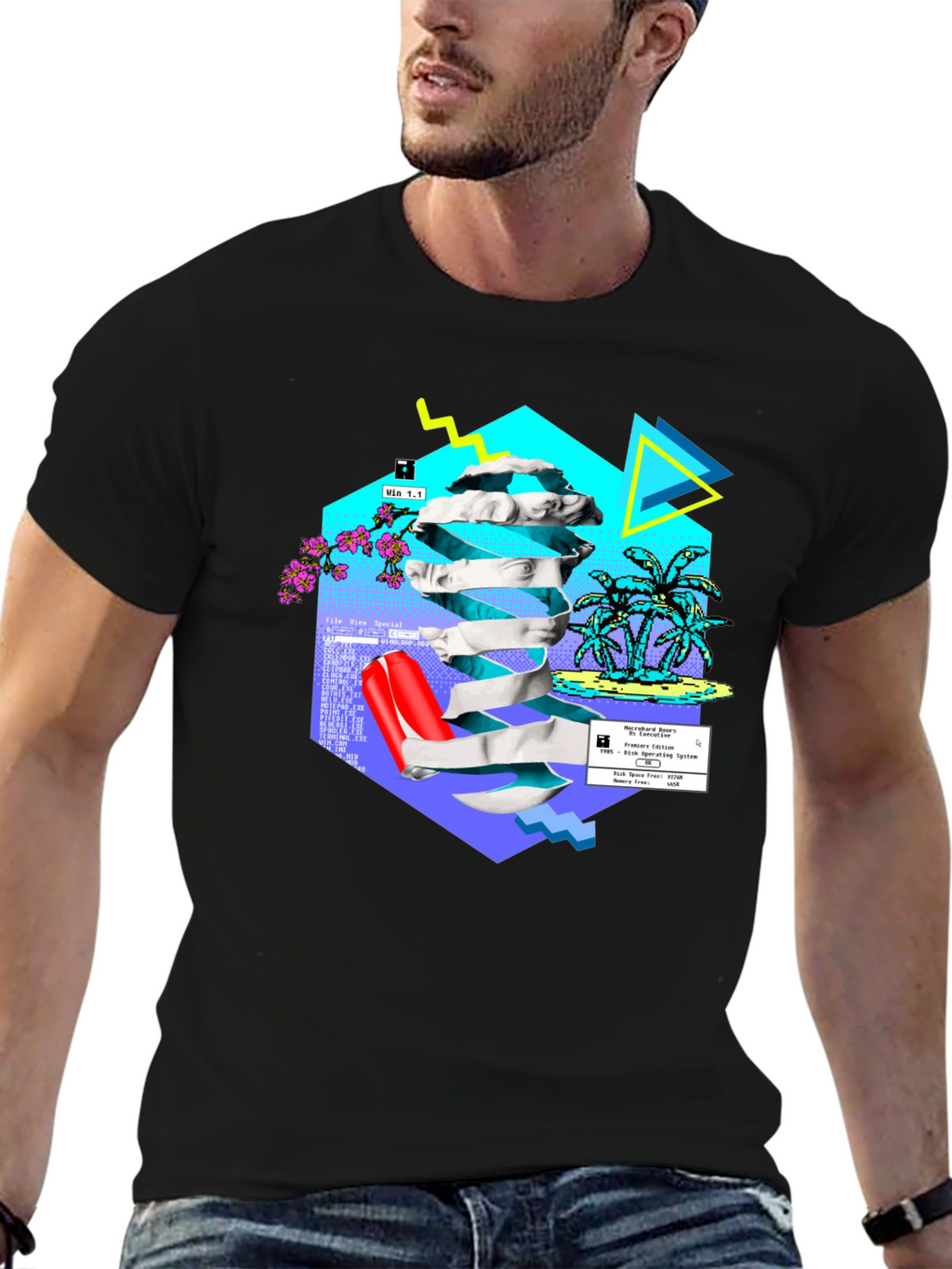 Retro Vaporwave T-Shirt - 90s Aesthetic Graphic Tee