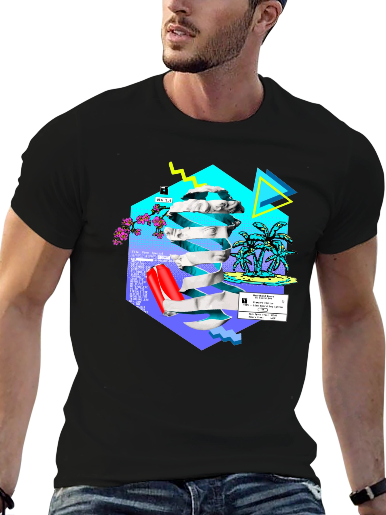 Retro Vaporwave T-Shirt - 90s Aesthetic Graphic Tee