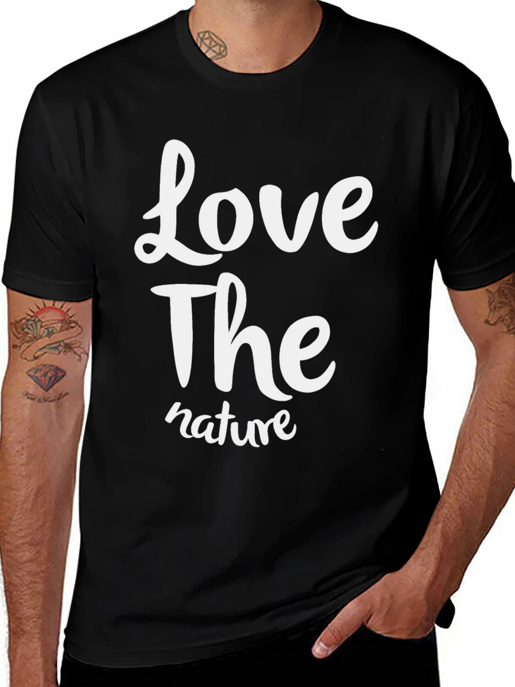 Love The Nature Black T-Shirt
