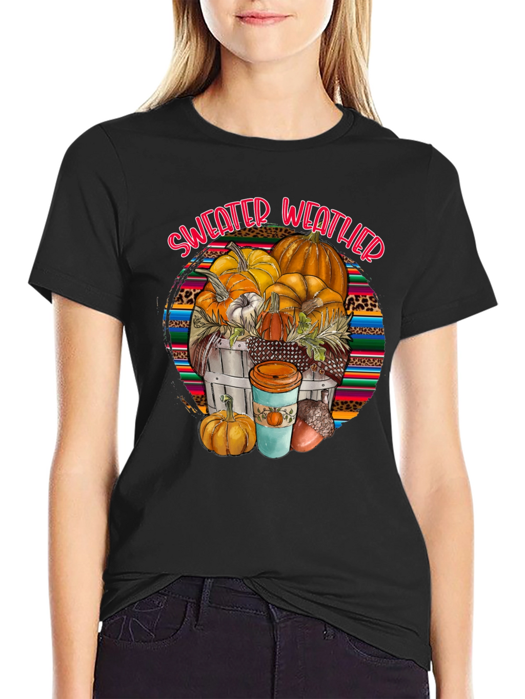 Sweater Weather Pumpkin T-Shirt