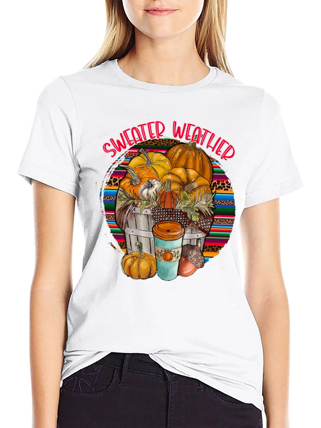 Sweater Weather Pumpkin T-Shirt