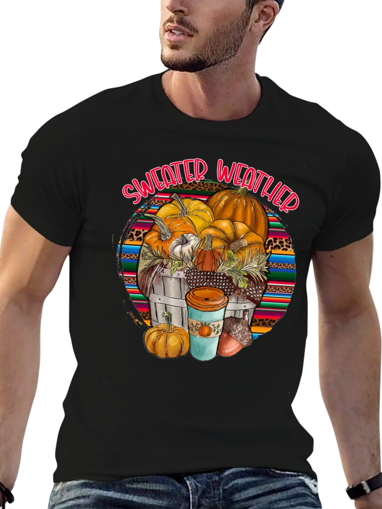 Sweater Weather Pumpkin T-Shirt