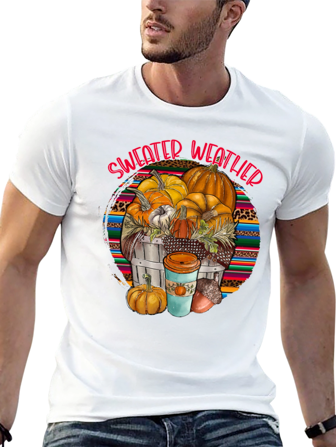 Sweater Weather Pumpkin T-Shirt