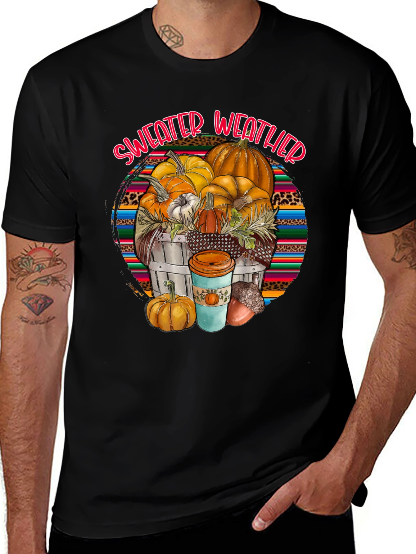 Sweater Weather Pumpkin T-Shirt
