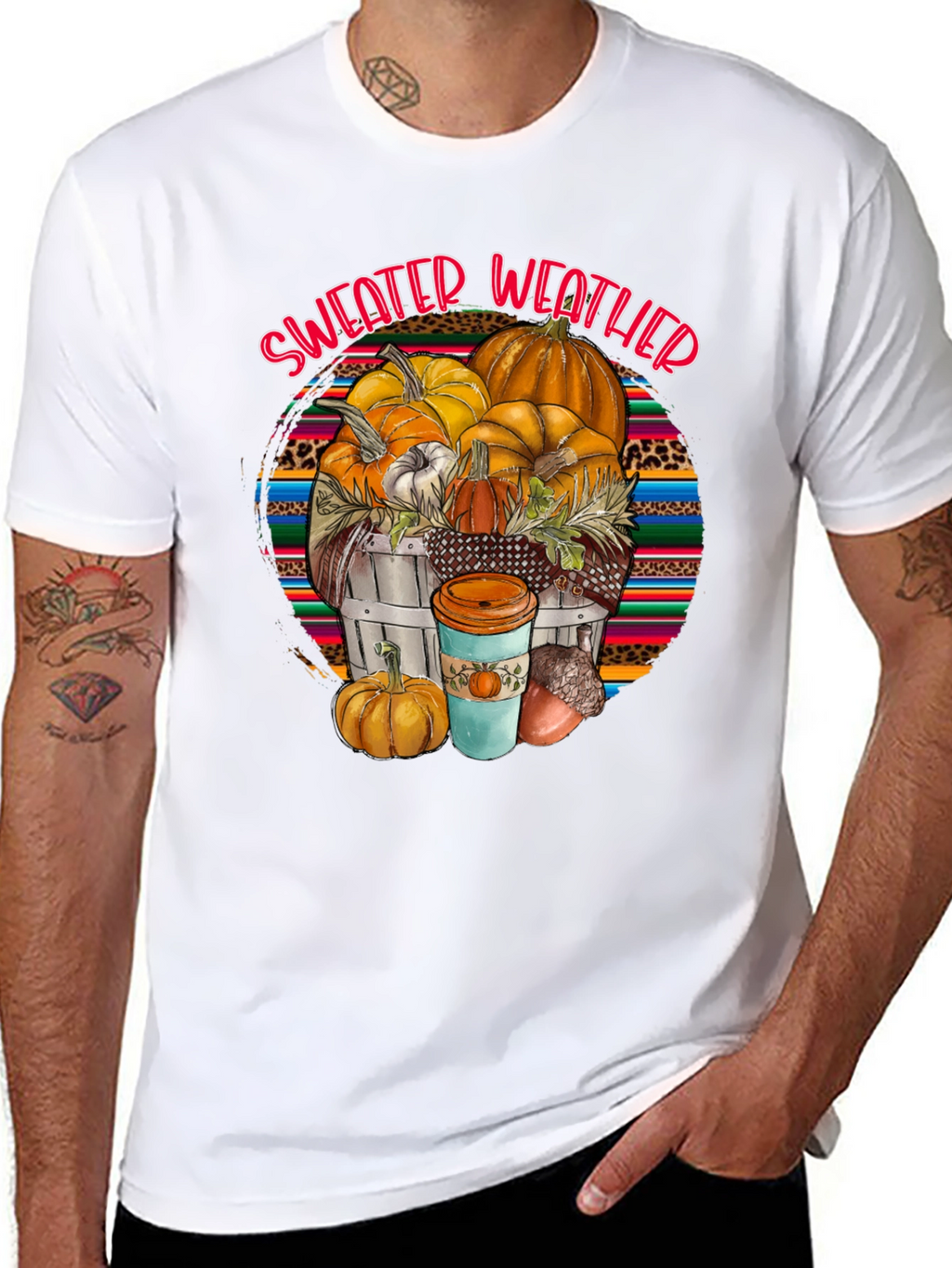 Sweater Weather Pumpkin T-Shirt