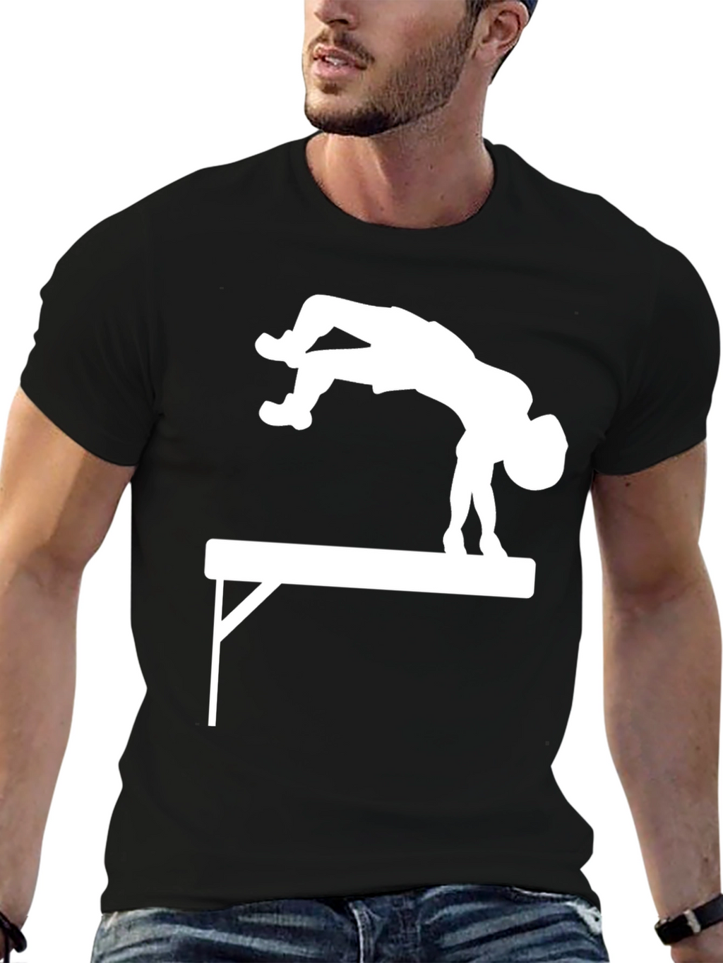 Gymnast T-Shirt - Uneven Bars Design