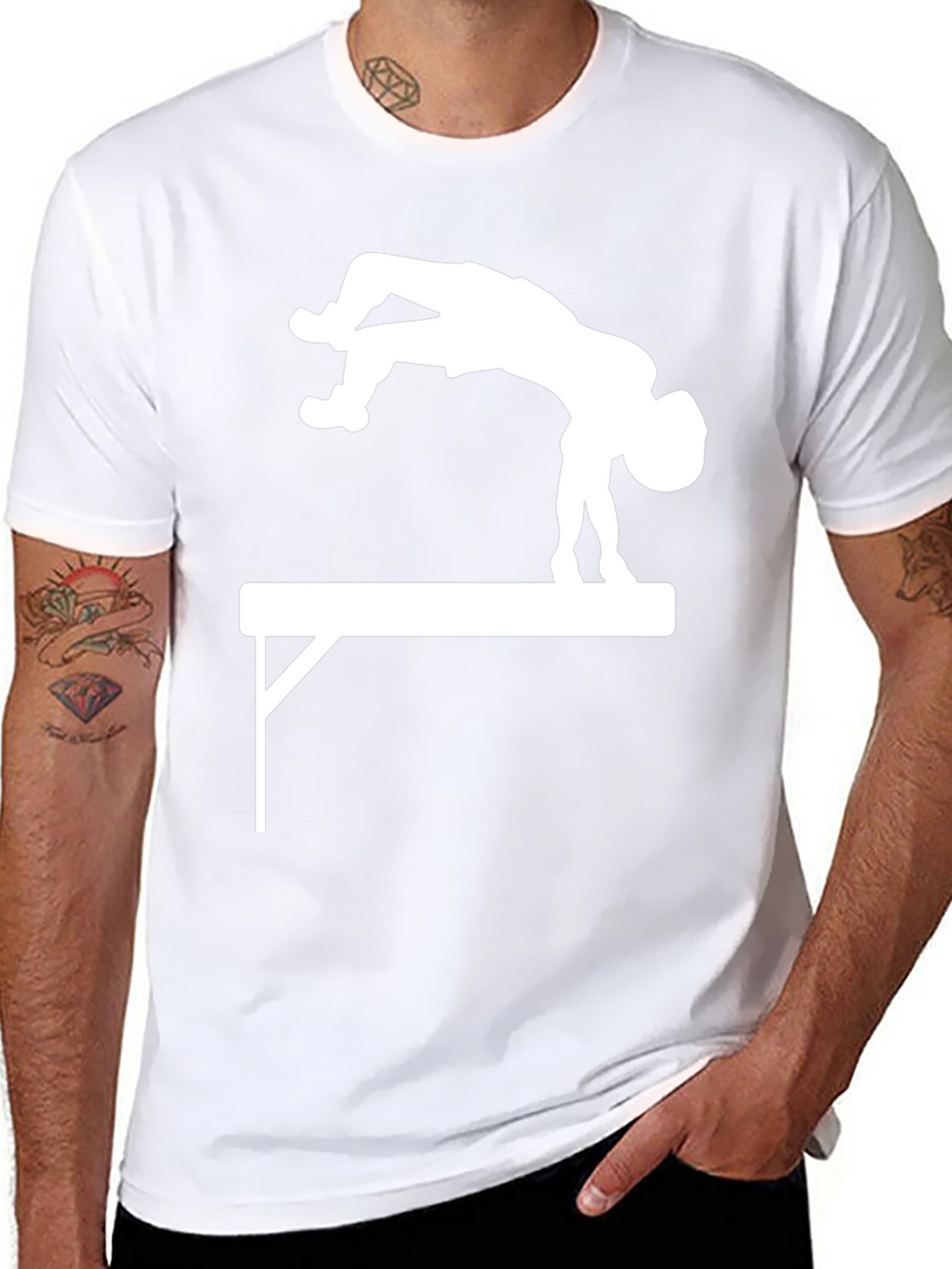 Gymnast T-Shirt - Uneven Bars Design