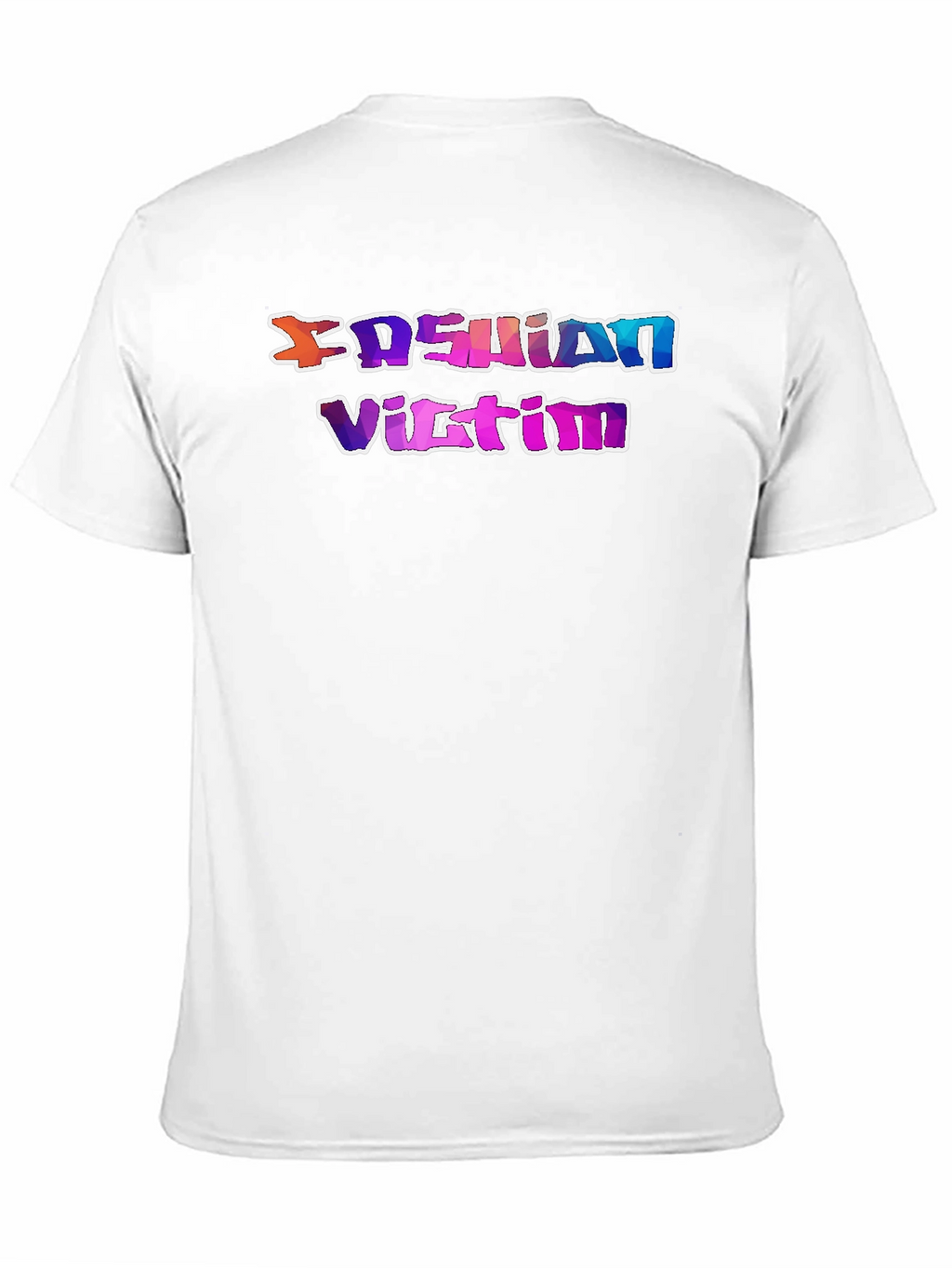 Fashion Victim Graphic Tee - Stylish Slogan T-Shirt