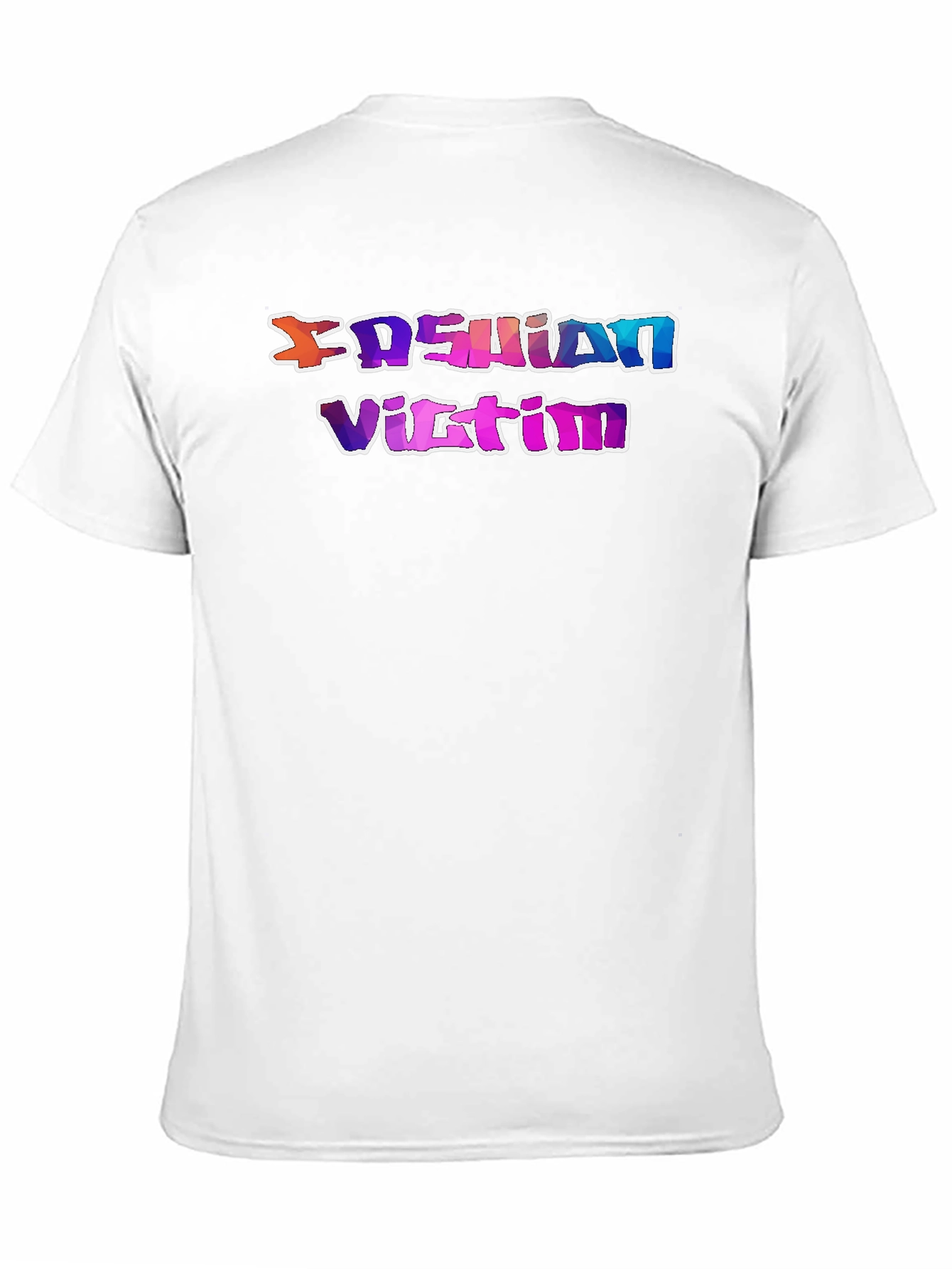 Fashion Victim Graphic Tee - Stylish Slogan T-Shirt