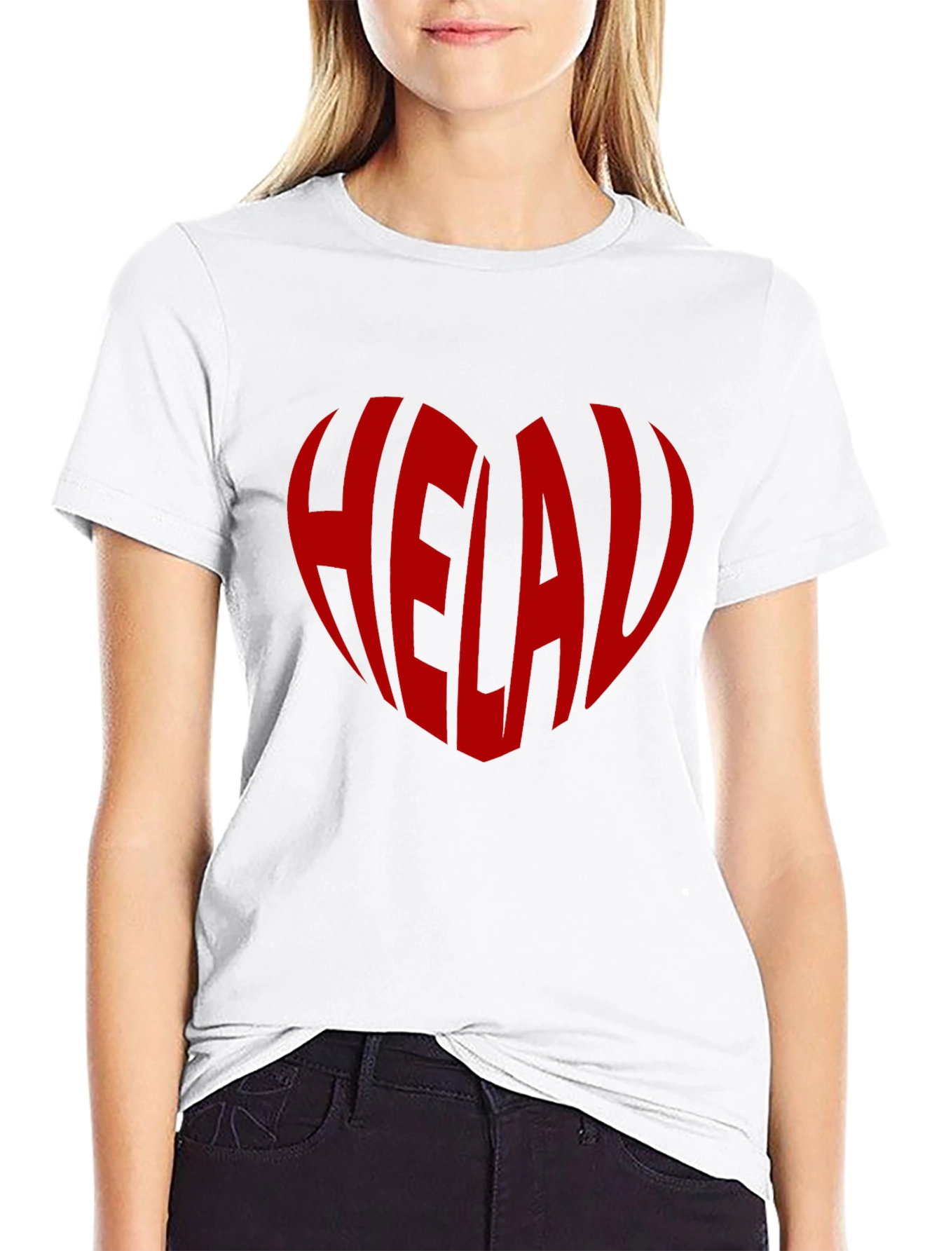 Helau Heart Tee - Black Graphic T-Shirt