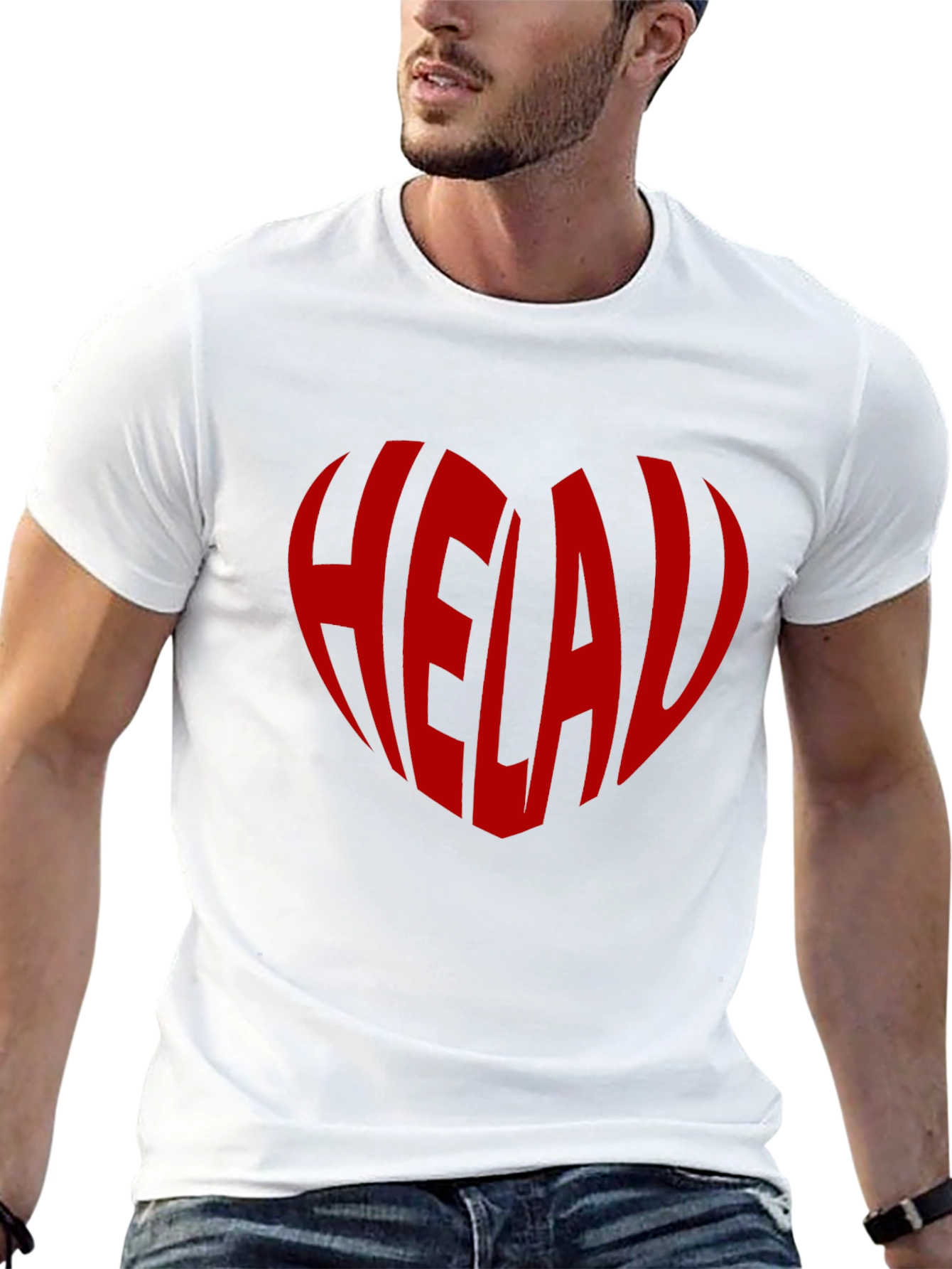 Helau Heart Tee - Black Graphic T-Shirt