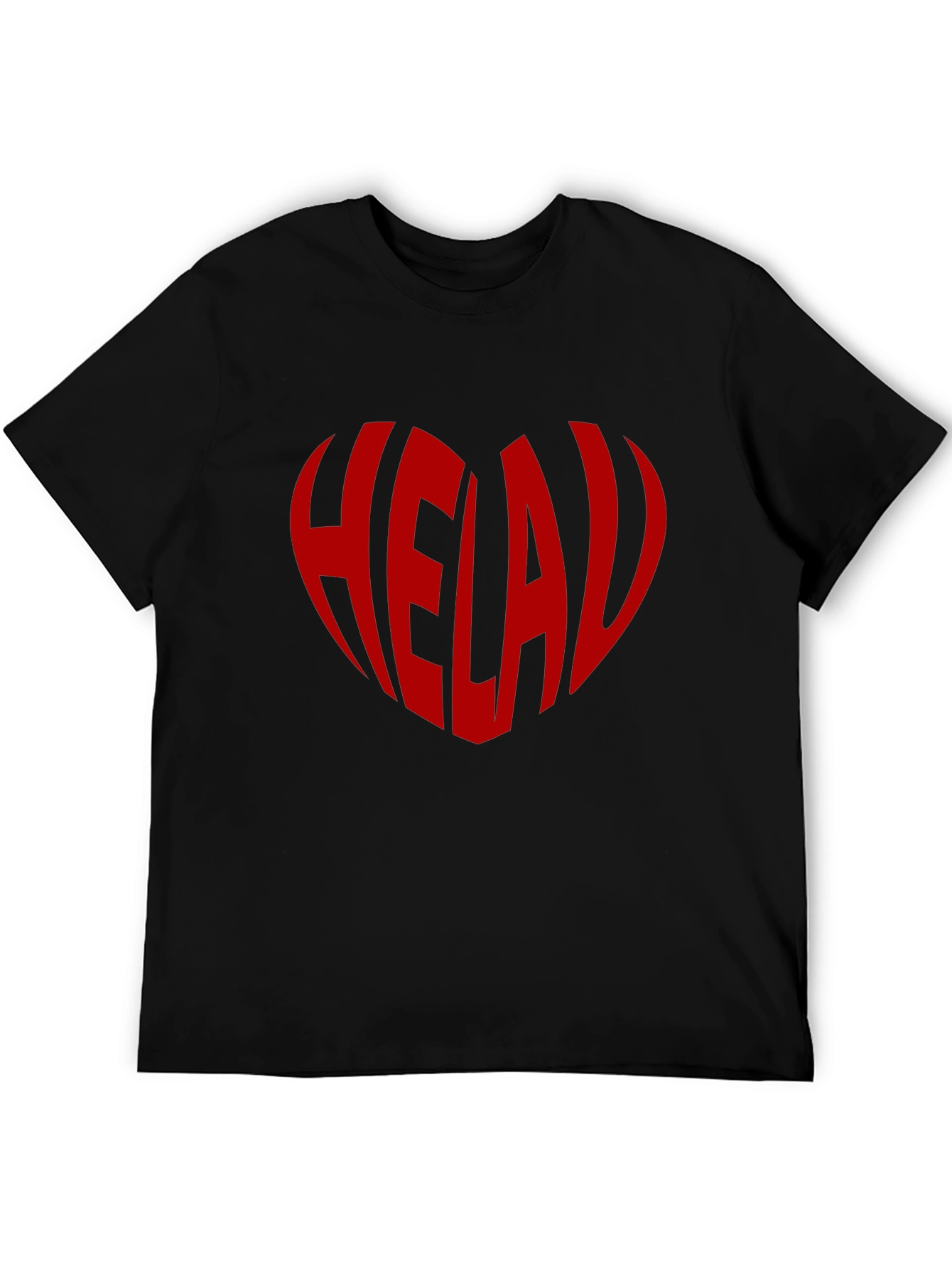 Helau Heart Tee - Black Graphic T-Shirt