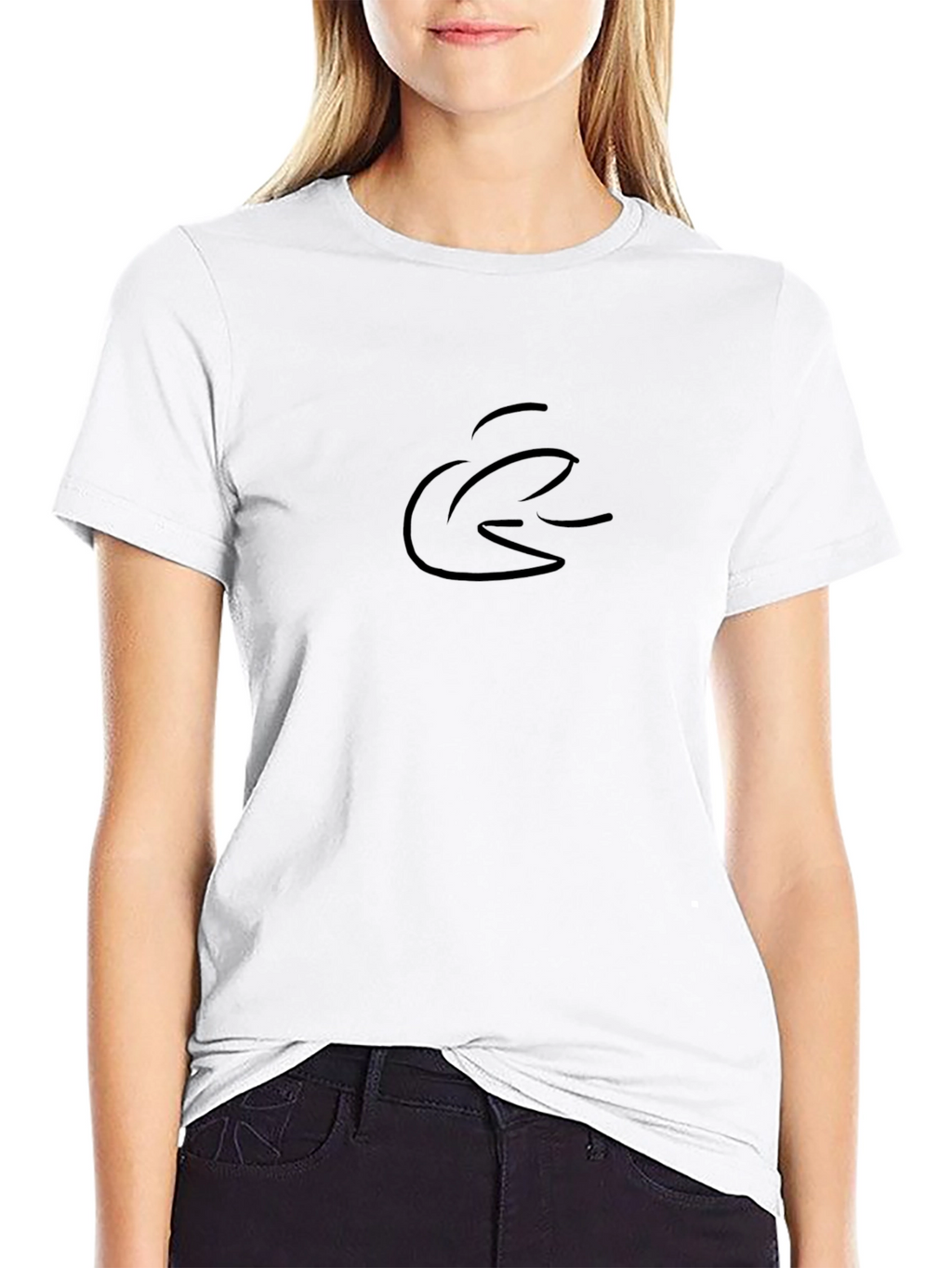 Black Graphic Tee - Minimalist Style