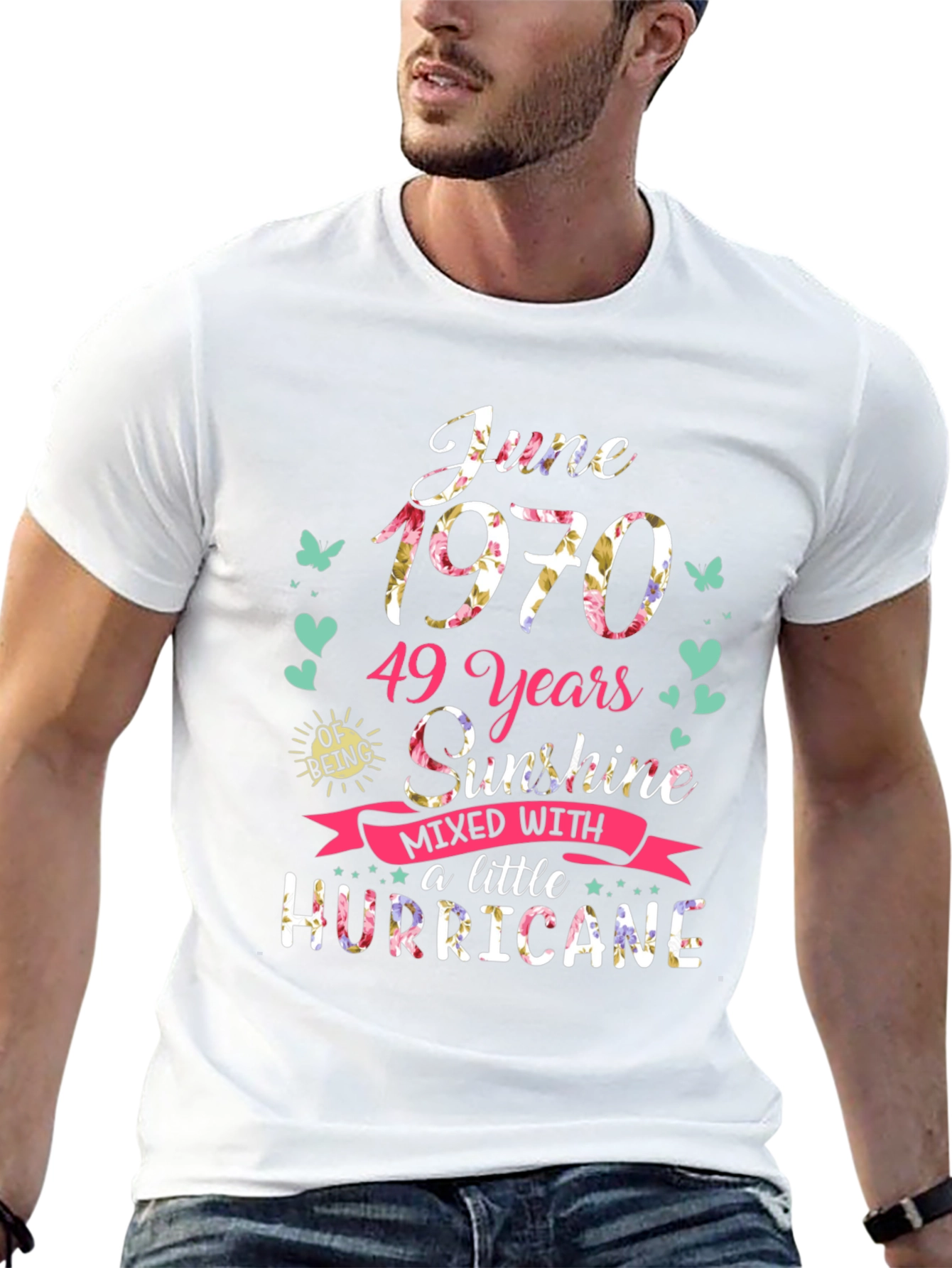 June 1970 49 Years Sunshine Hurricane T-Shirt