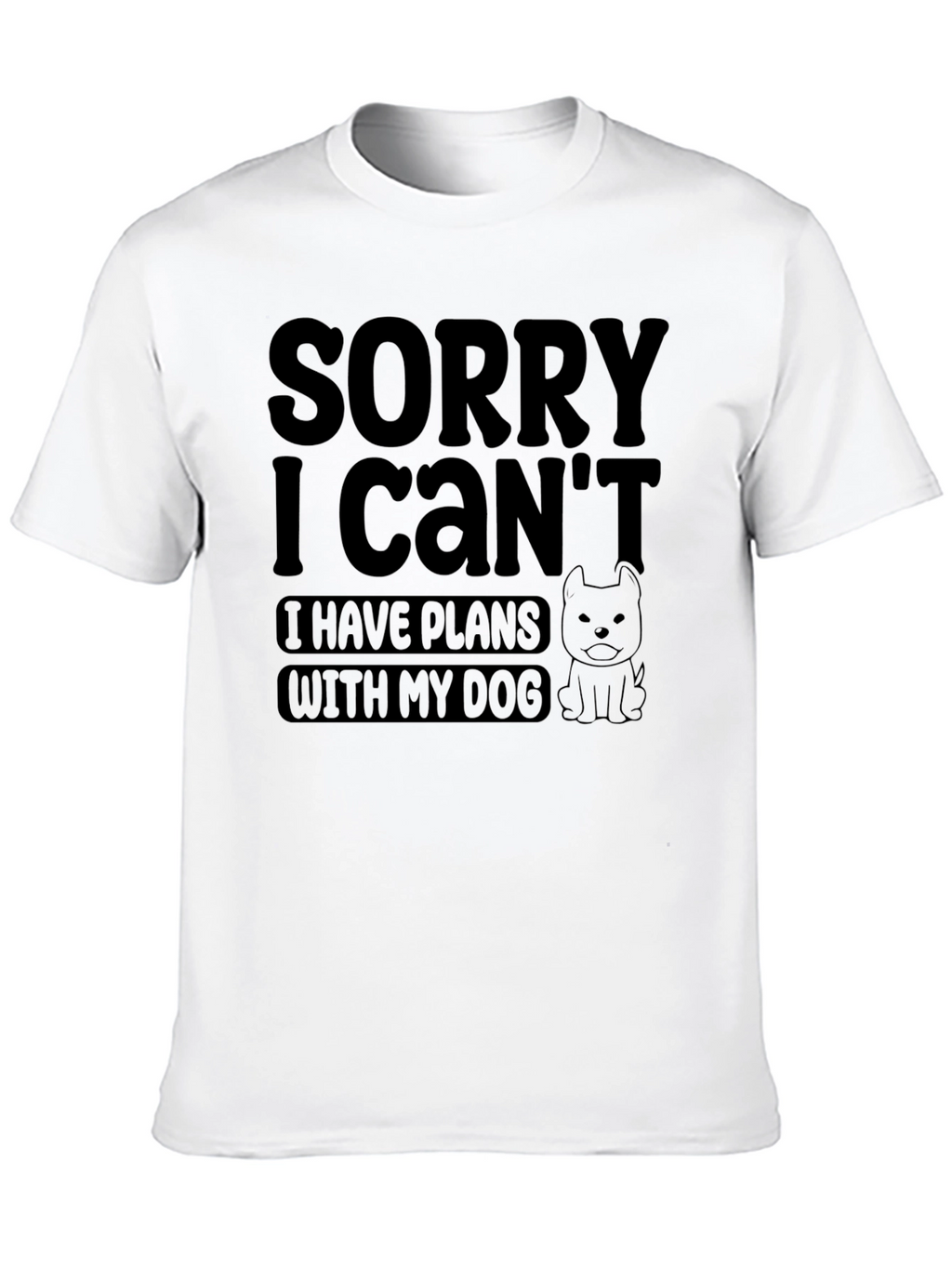 Funny Dog Plans Graphic Mens T-Shirt