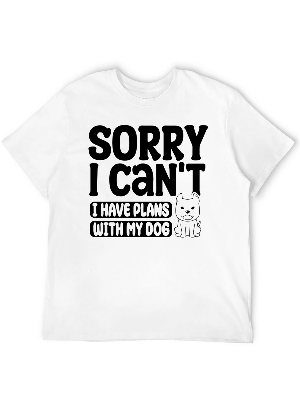Funny Dog Plans Graphic Mens T-Shirt