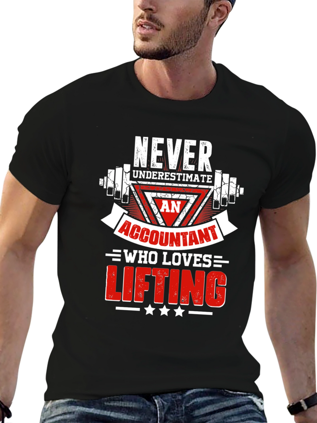Accountant Lifting Graphic Tee