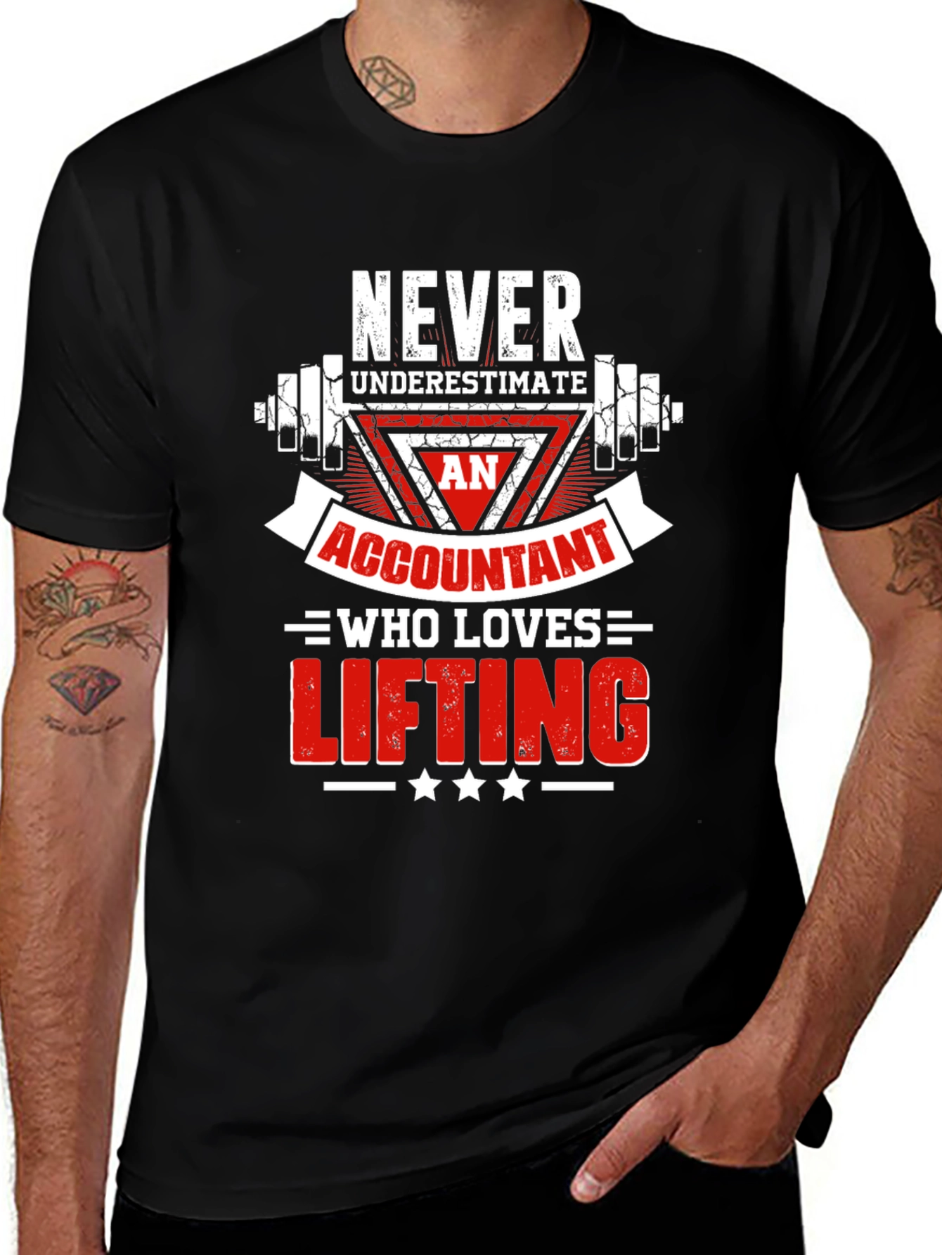Accountant Lifting Graphic Tee