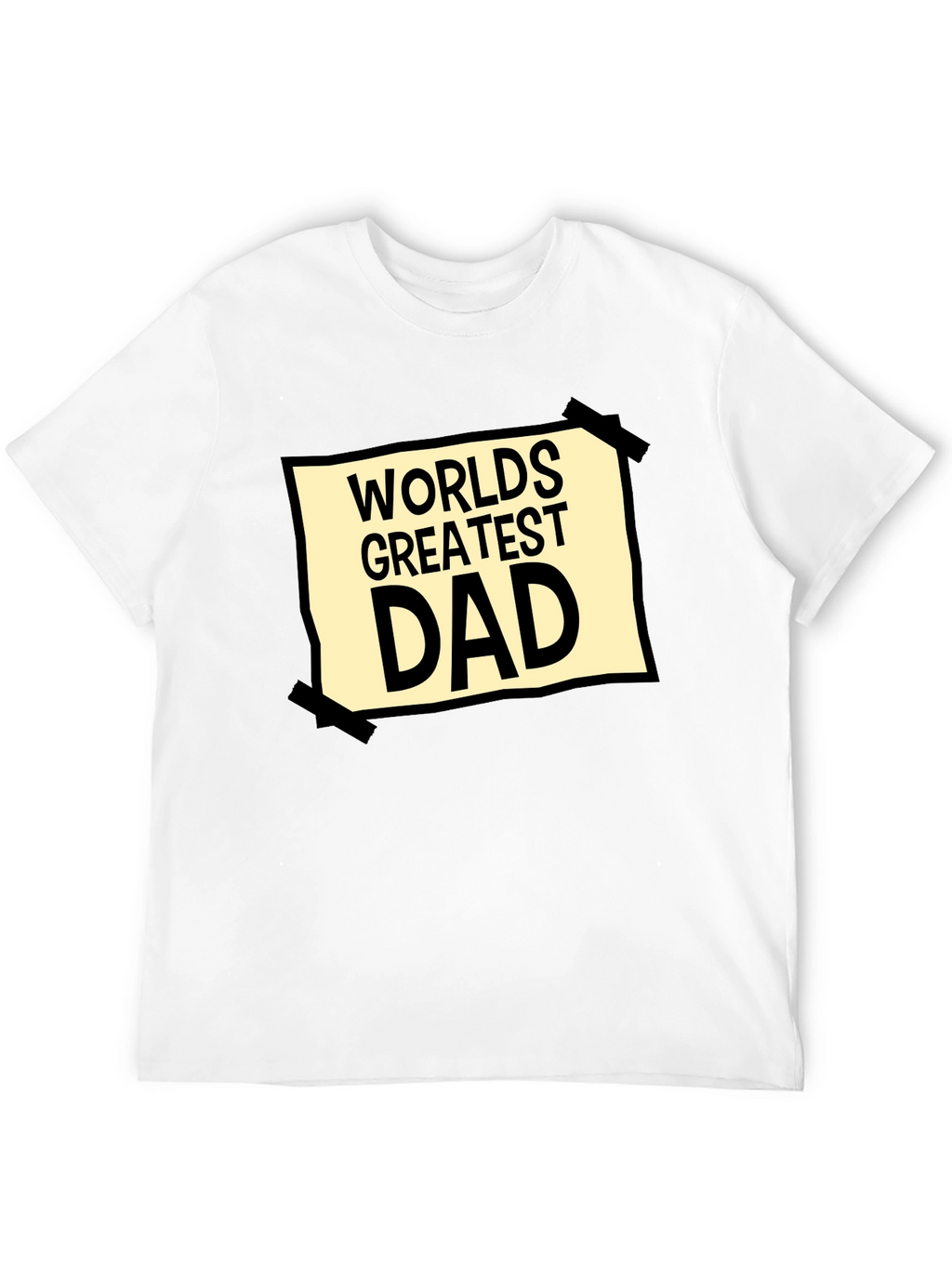 Worlds Greatest Dad Graphic Tee - Black
