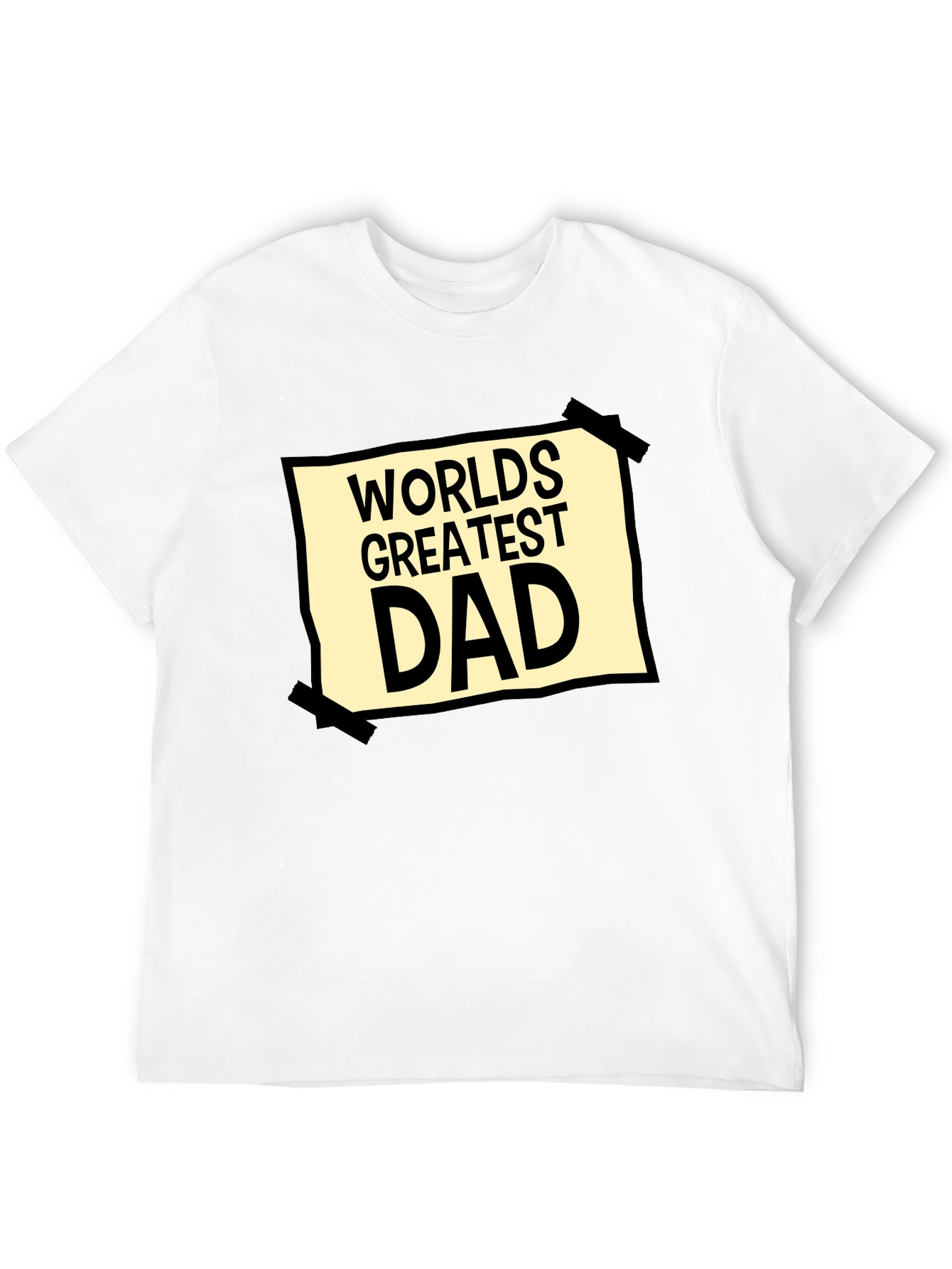 Worlds Greatest Dad Graphic Tee - Black
