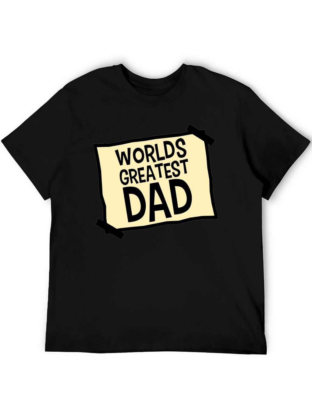 Worlds Greatest Dad Graphic Tee - Black