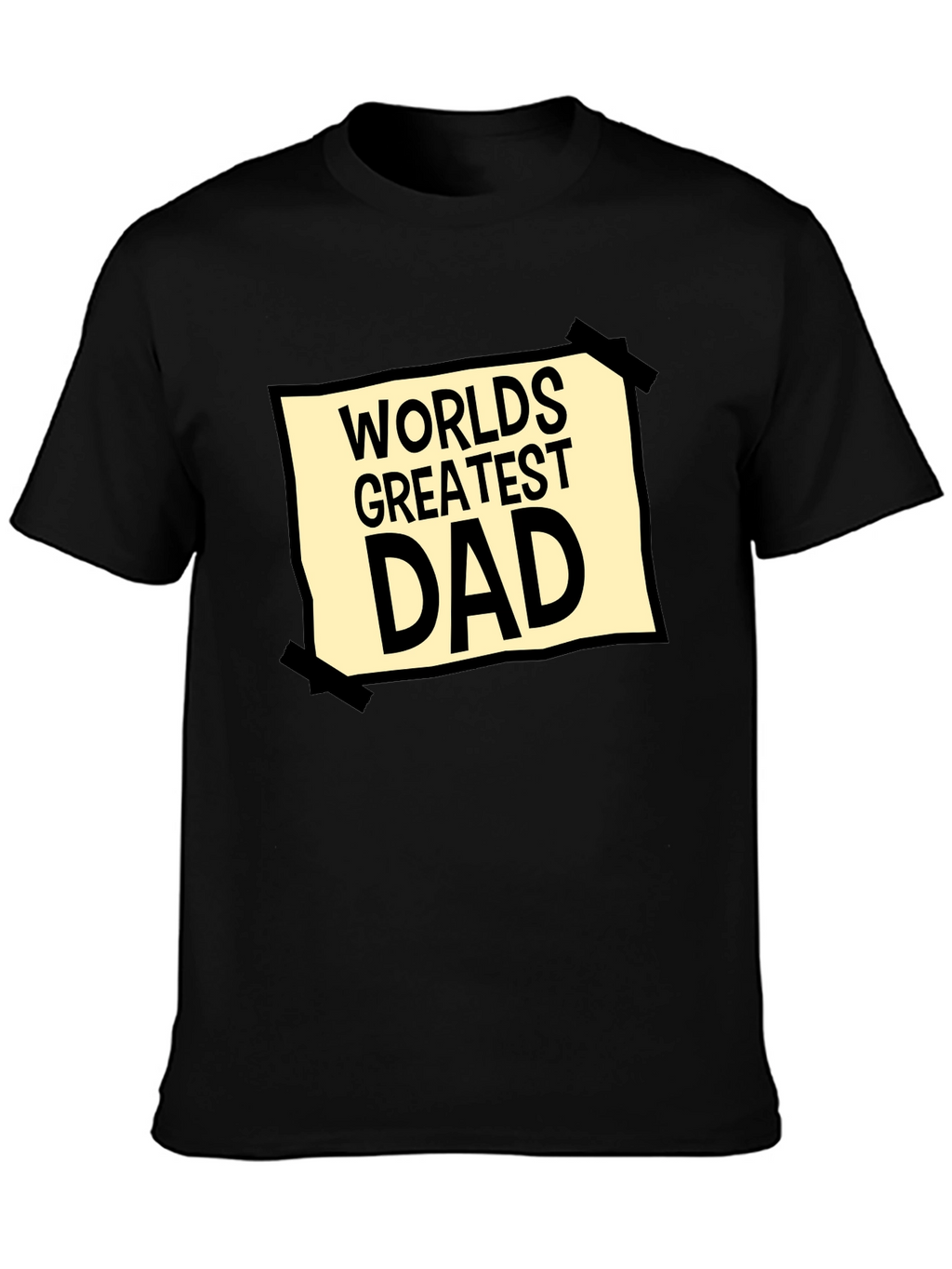 Worlds Greatest Dad Graphic Tee - Black