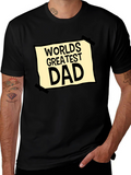 Worlds Greatest Dad Graphic Tee - Black