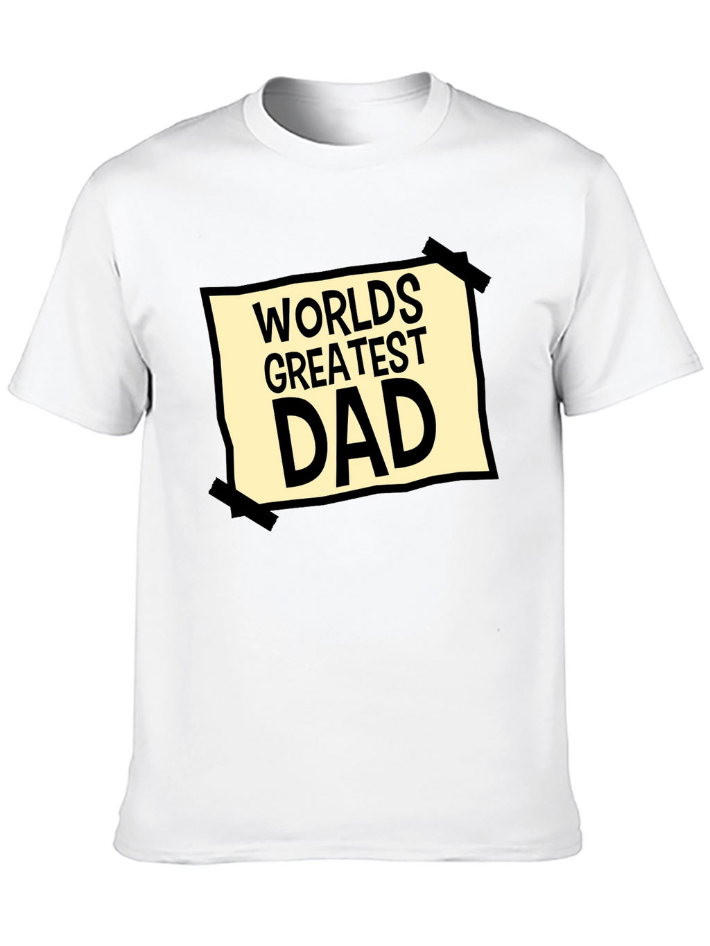 Worlds Greatest Dad Graphic Tee - Black