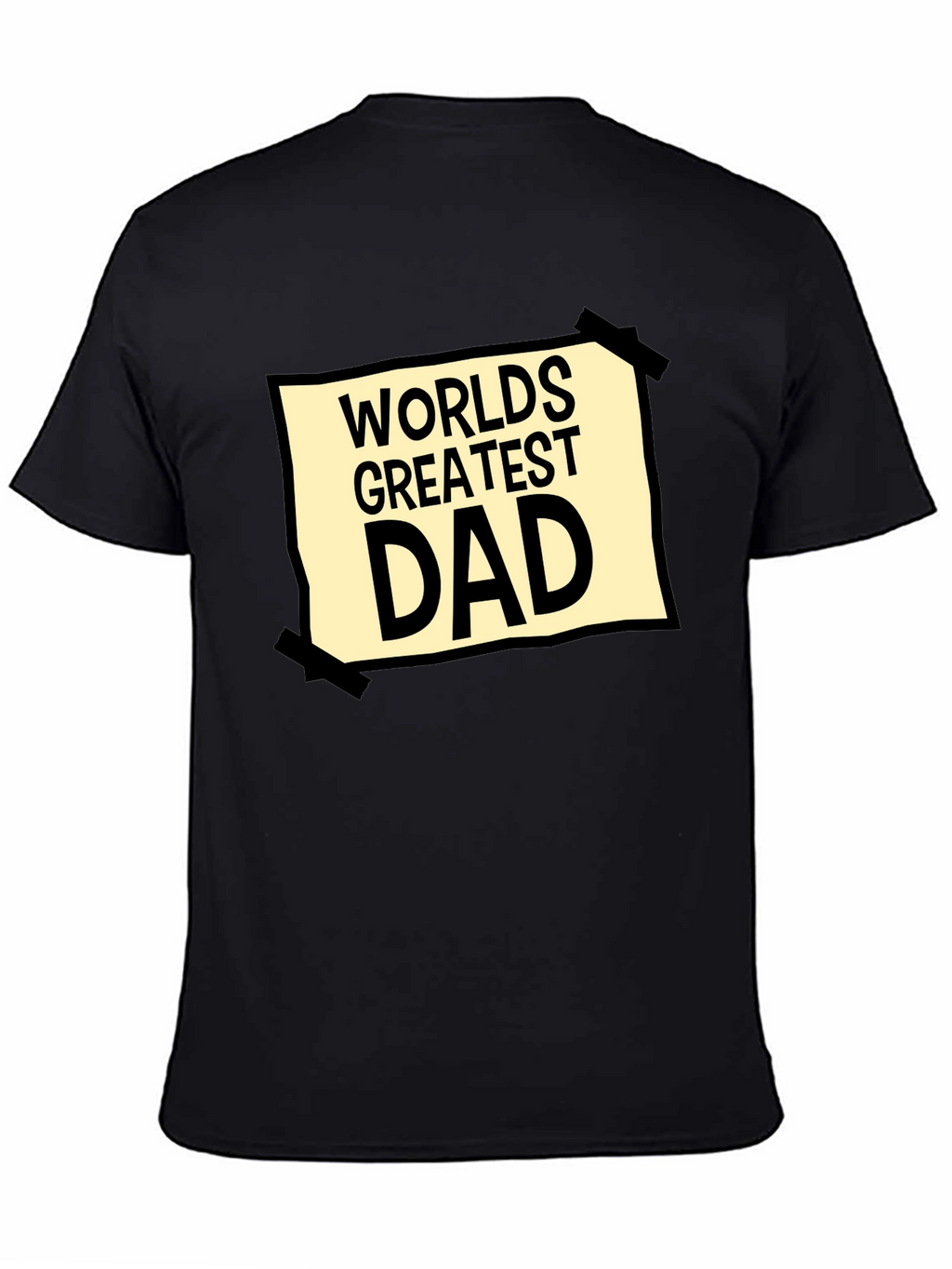 Worlds Greatest Dad Graphic Tee - Black