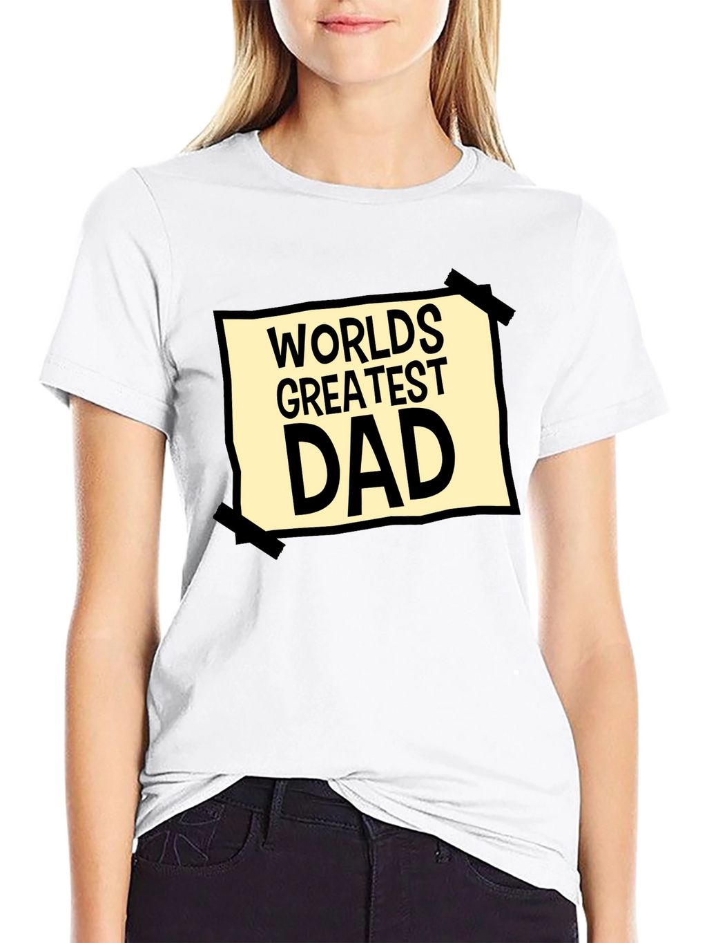 Worlds Greatest Dad Graphic Tee - Black