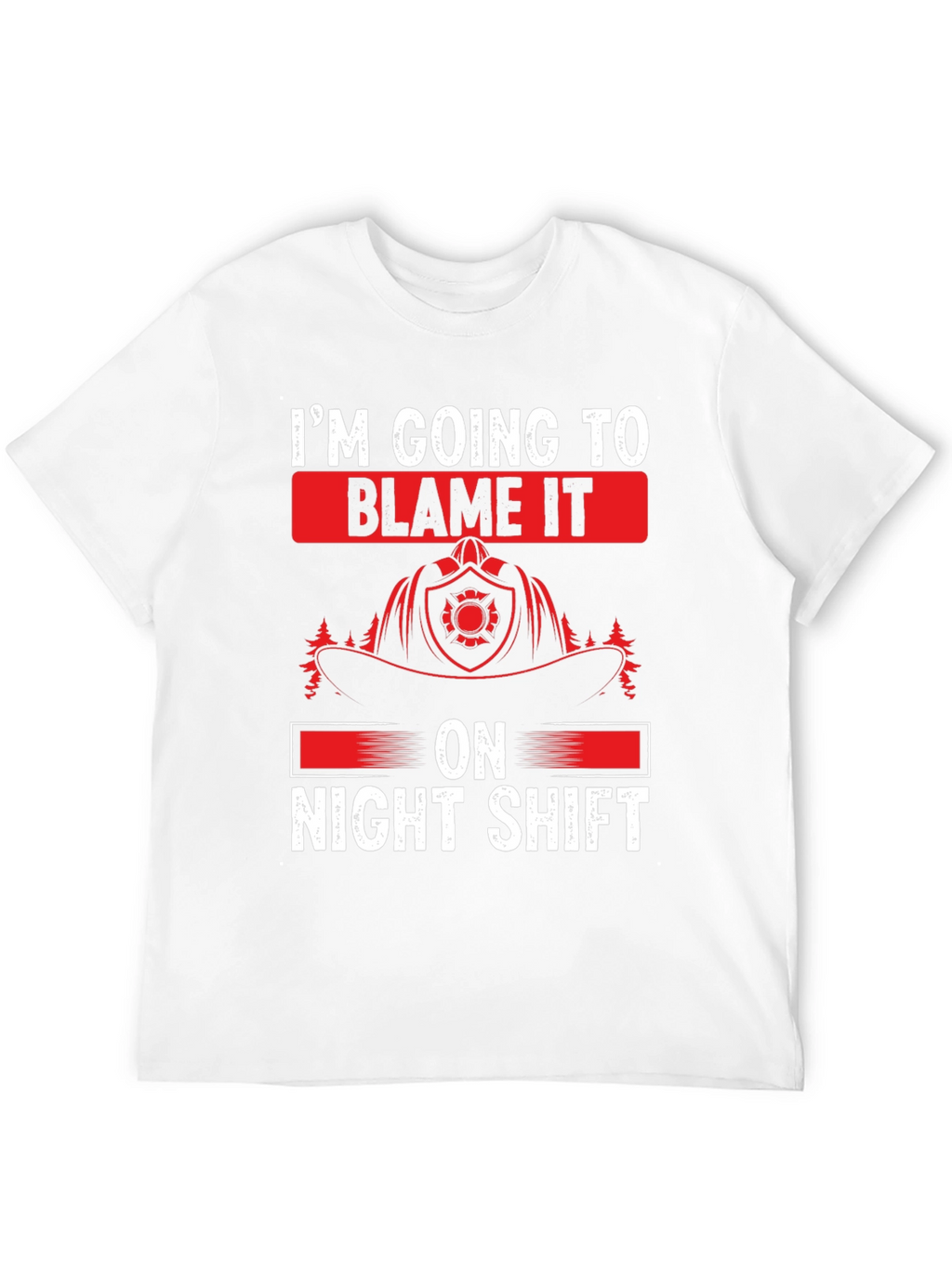 Night Shift Firefighter T-Shirt - Funny Fireman Tee