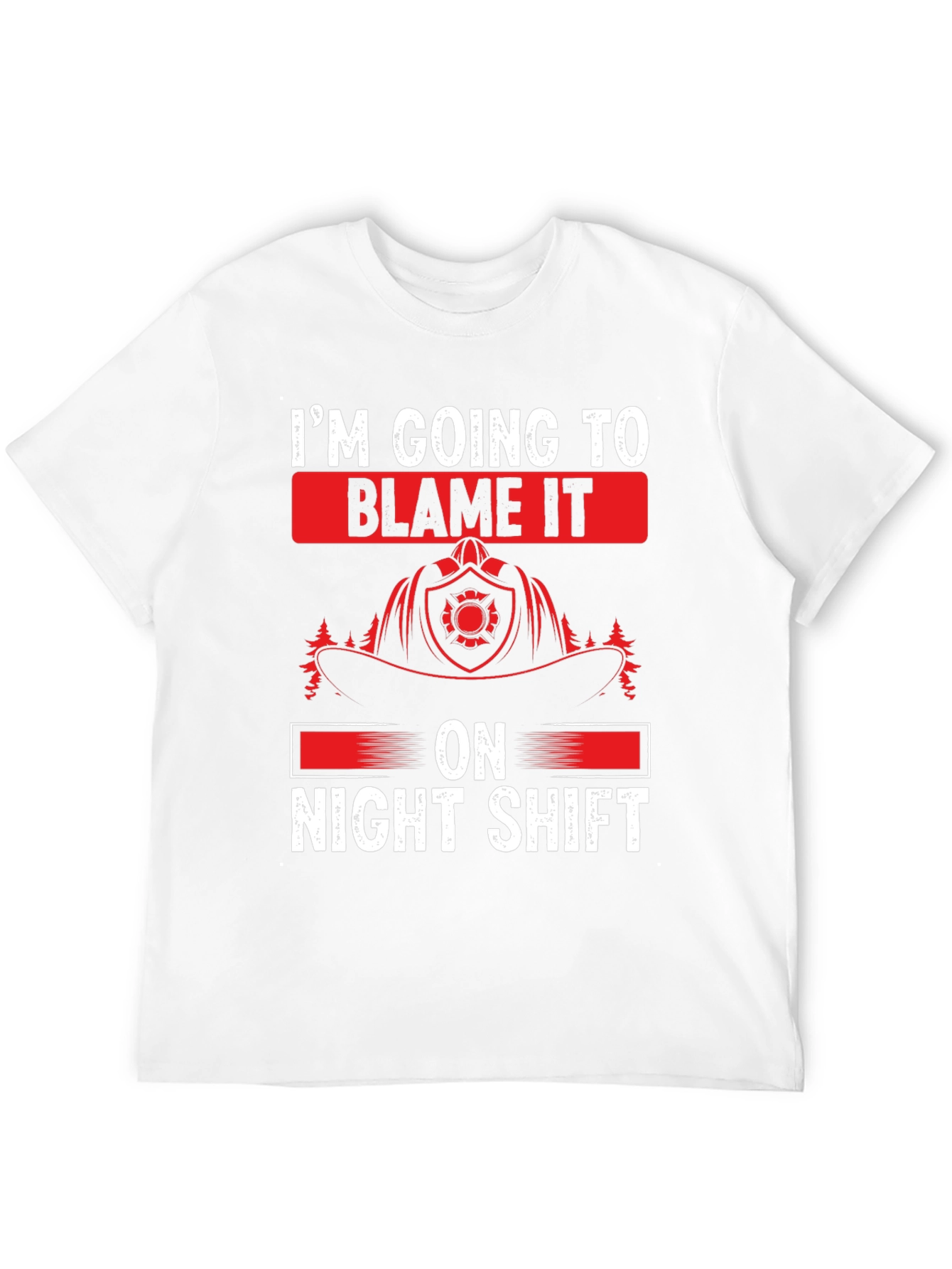 Night Shift Firefighter T-Shirt - Funny Fireman Tee