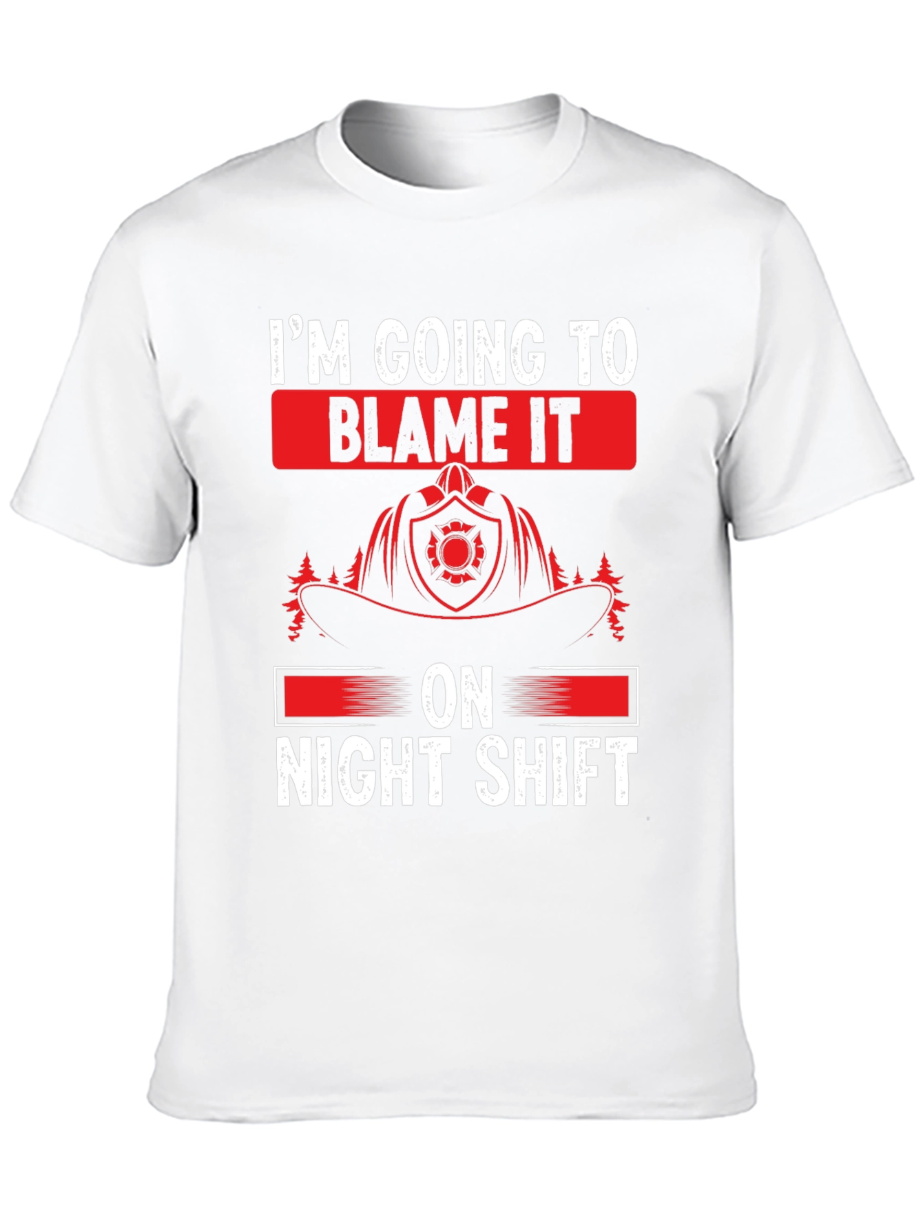 Night Shift Firefighter T-Shirt - Funny Fireman Tee