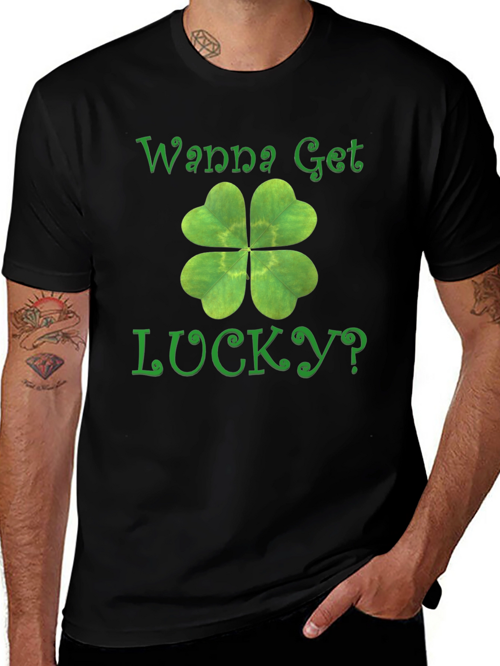 Wanna Get Lucky? Shamrock T-Shirt - St. Patricks Day