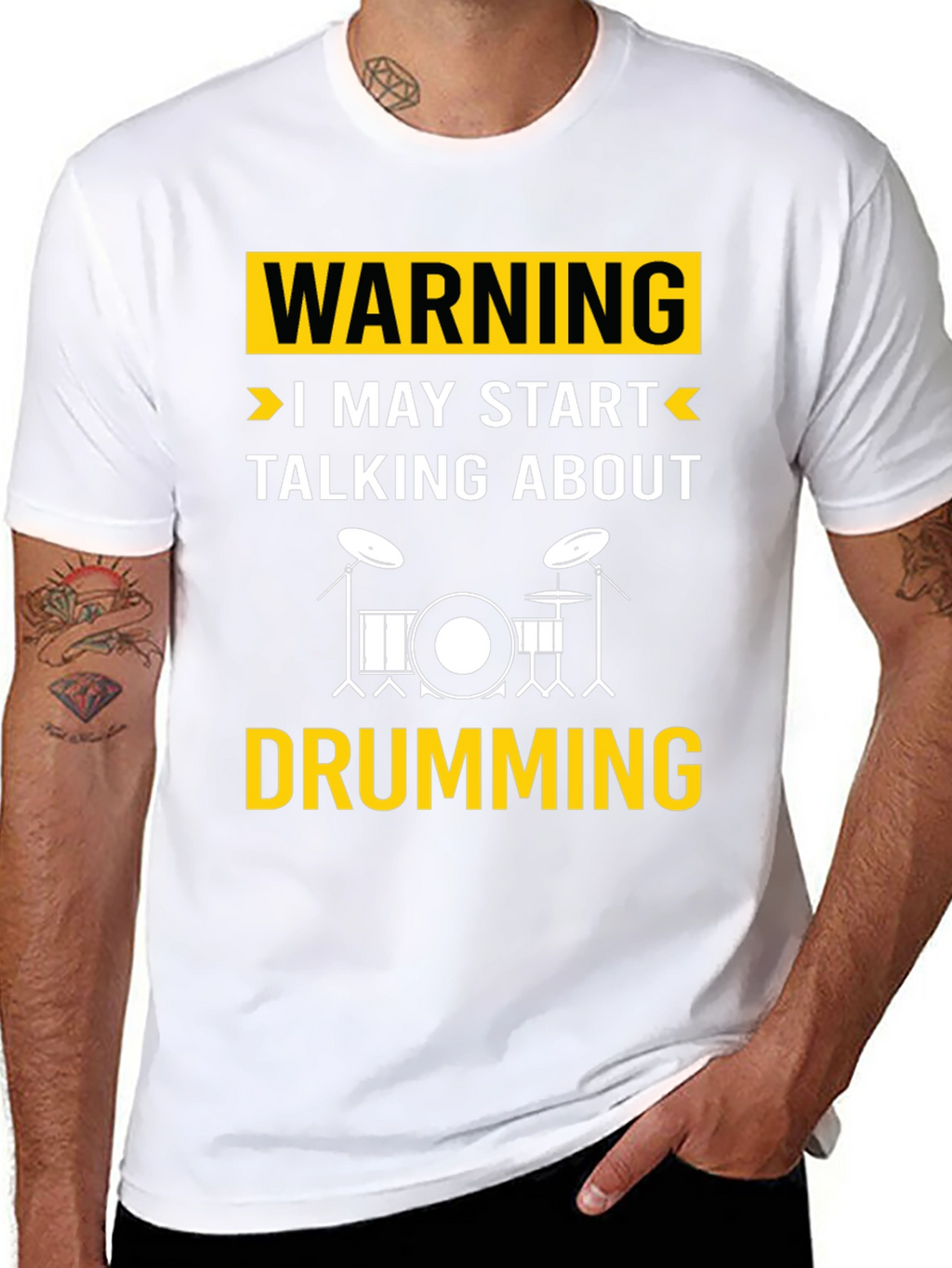 Warning May Start Talking About Drumming T-Shirt