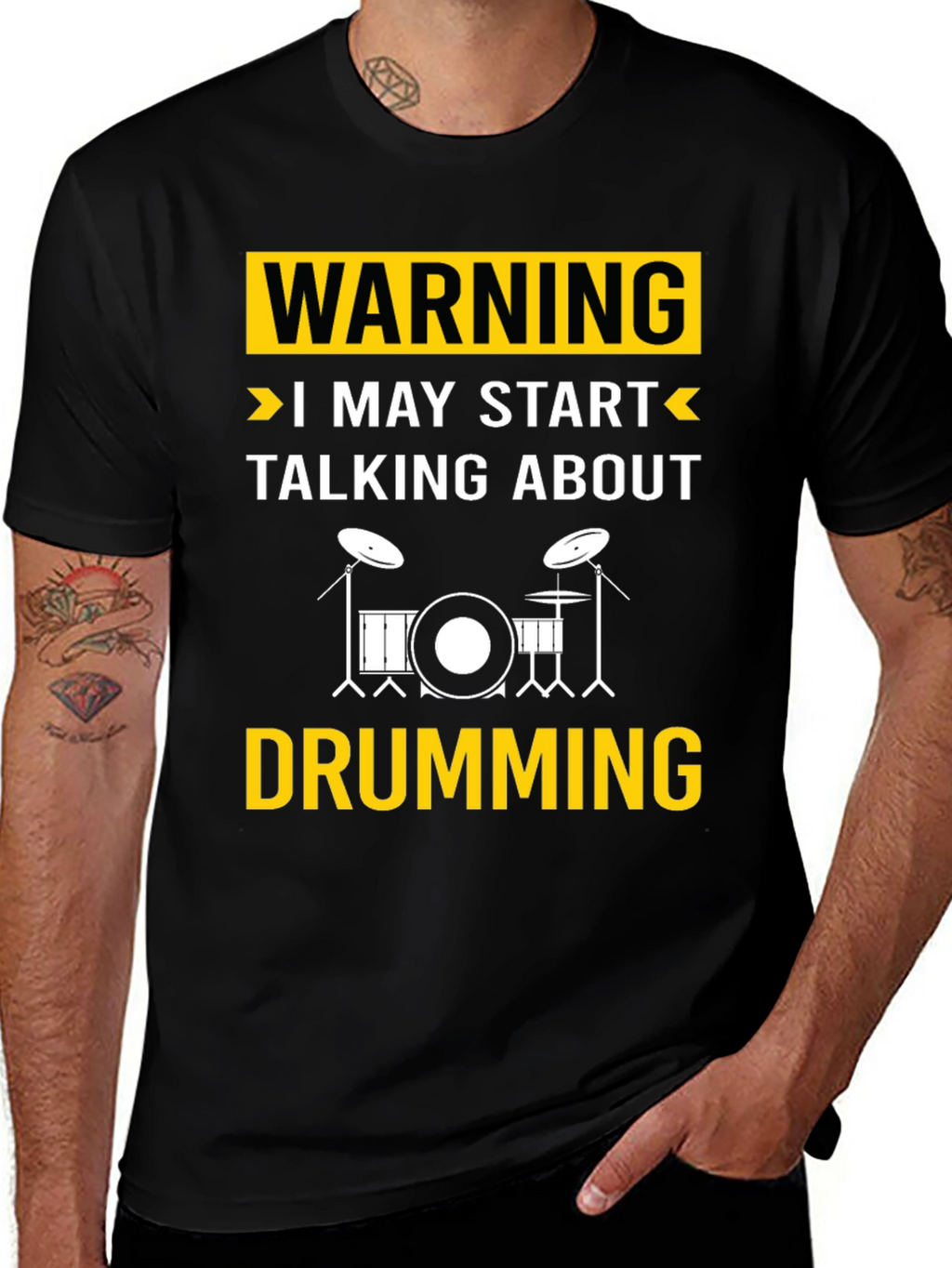 Warning May Start Talking About Drumming T-Shirt