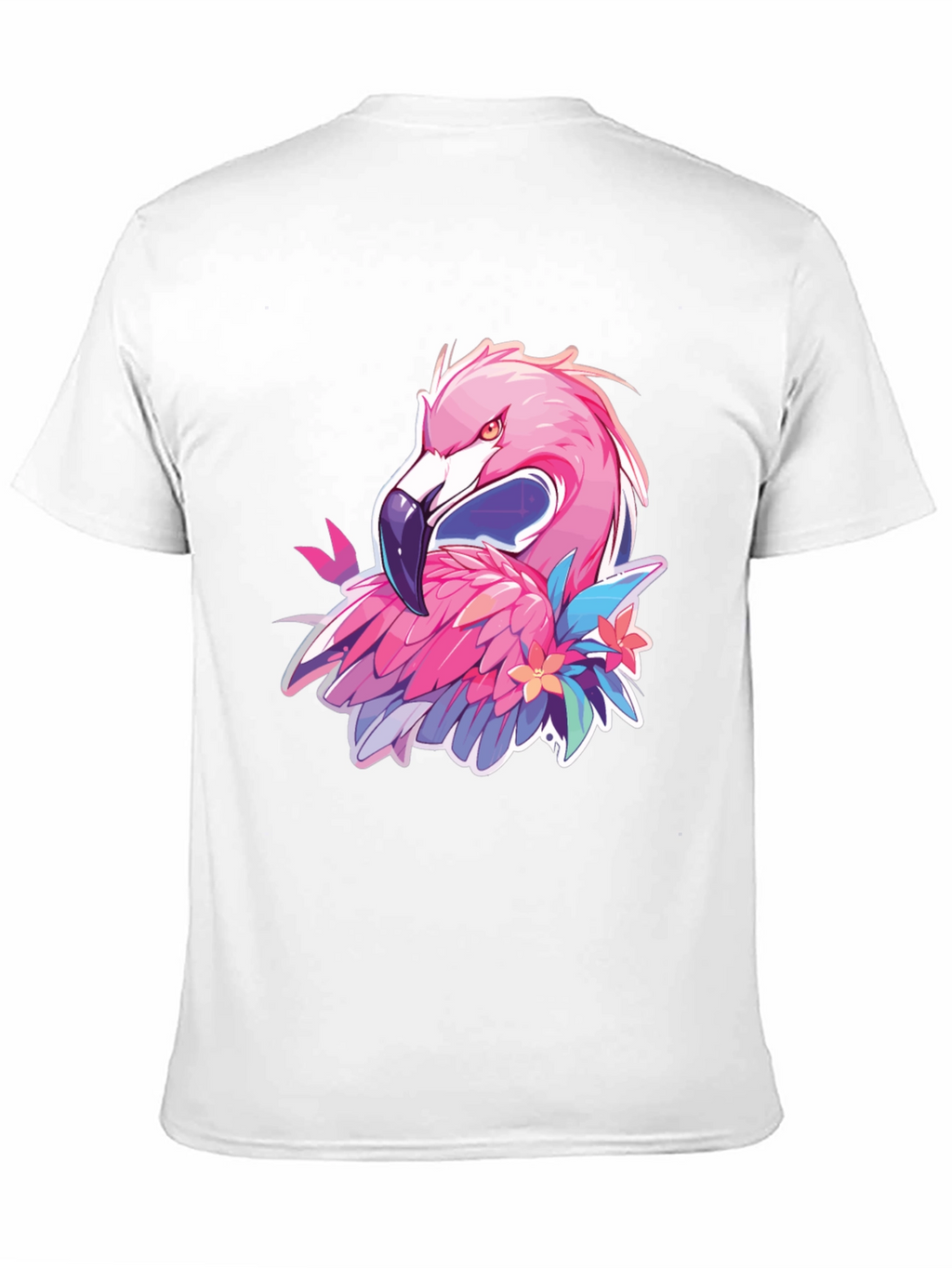 Mens Black Flamingo Graphic Tee