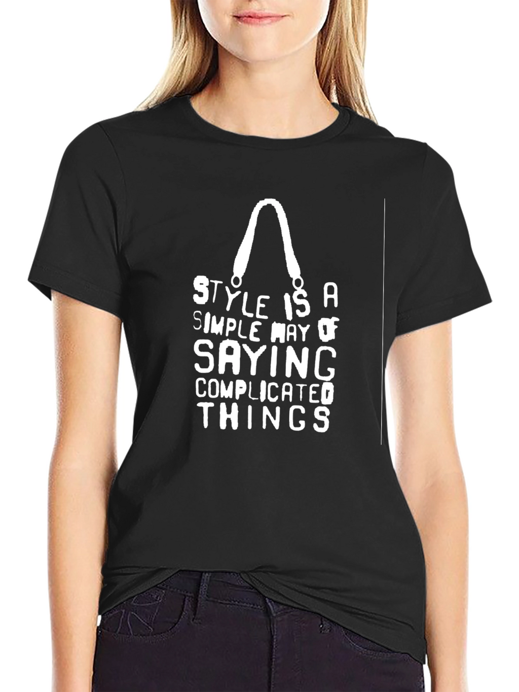 Style Quote Black T-Shirt
