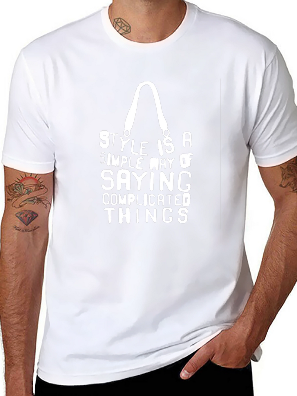 Style Quote Black T-Shirt