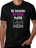 Sky Diving Player Mom T-Shirt