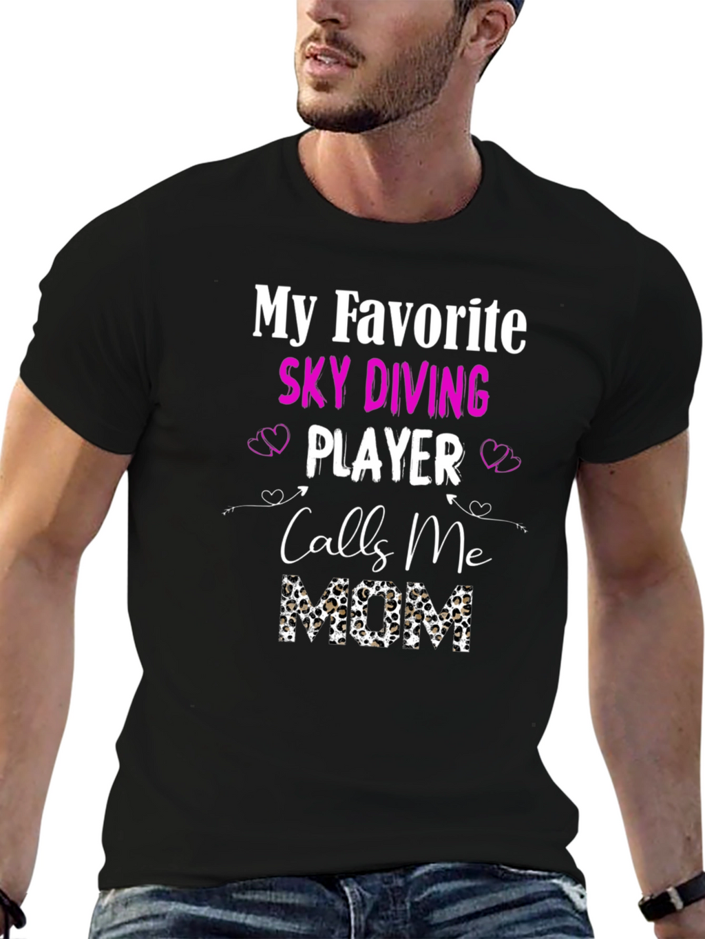 Sky Diving Player Mom T-Shirt