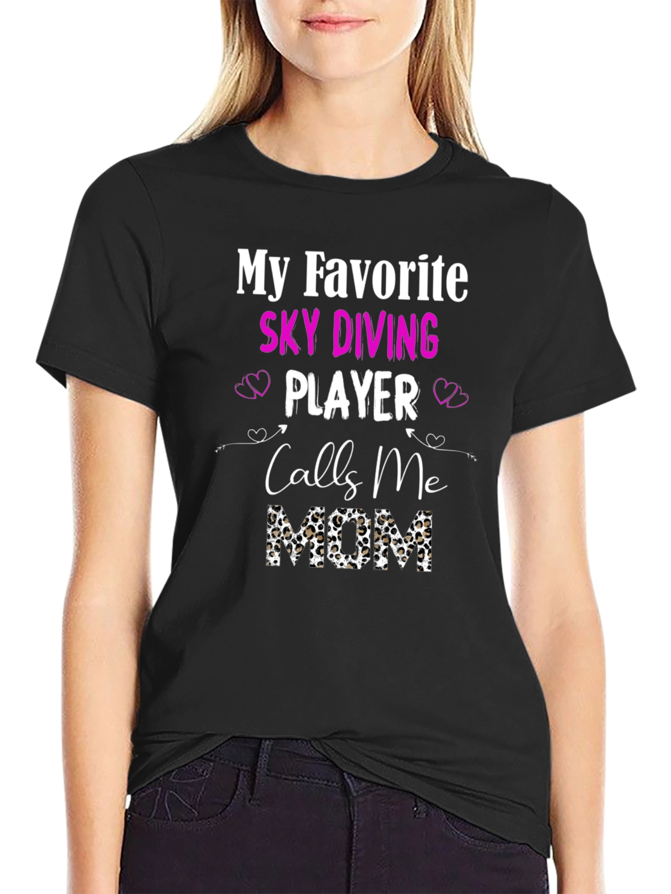 Sky Diving Player Mom T-Shirt