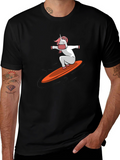 Surfing Unicorn Graphic Tee