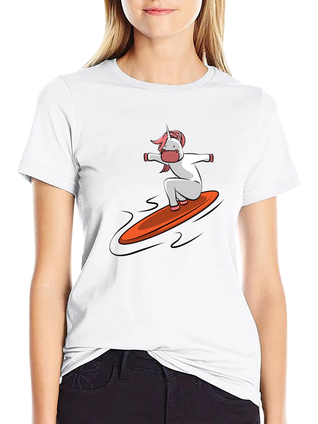 Surfing Unicorn Graphic Tee