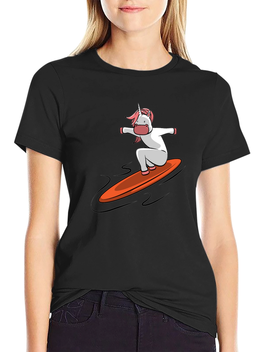 Surfing Unicorn Graphic Tee