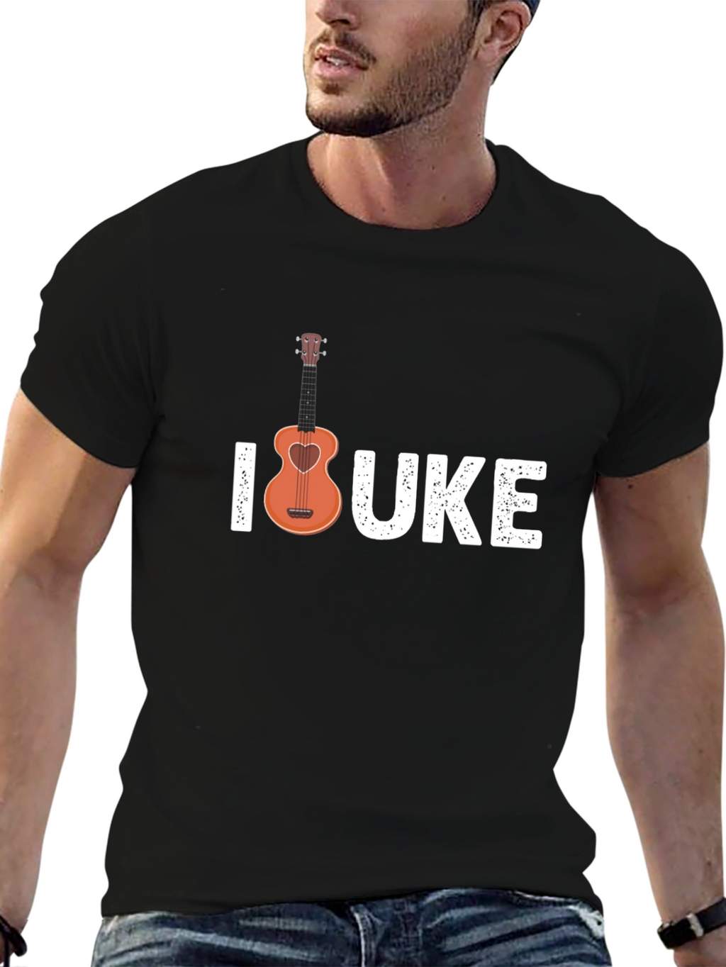 I Heart UKE T-Shirt - Ukulele Lover Tee