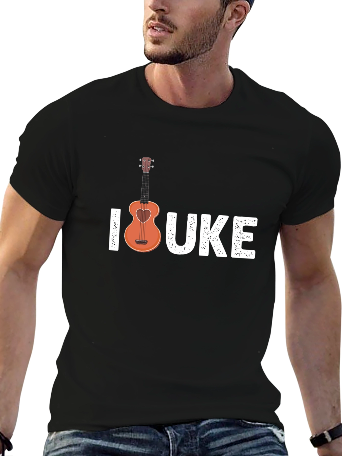 I Heart UKE T-Shirt - Ukulele Lover Tee
